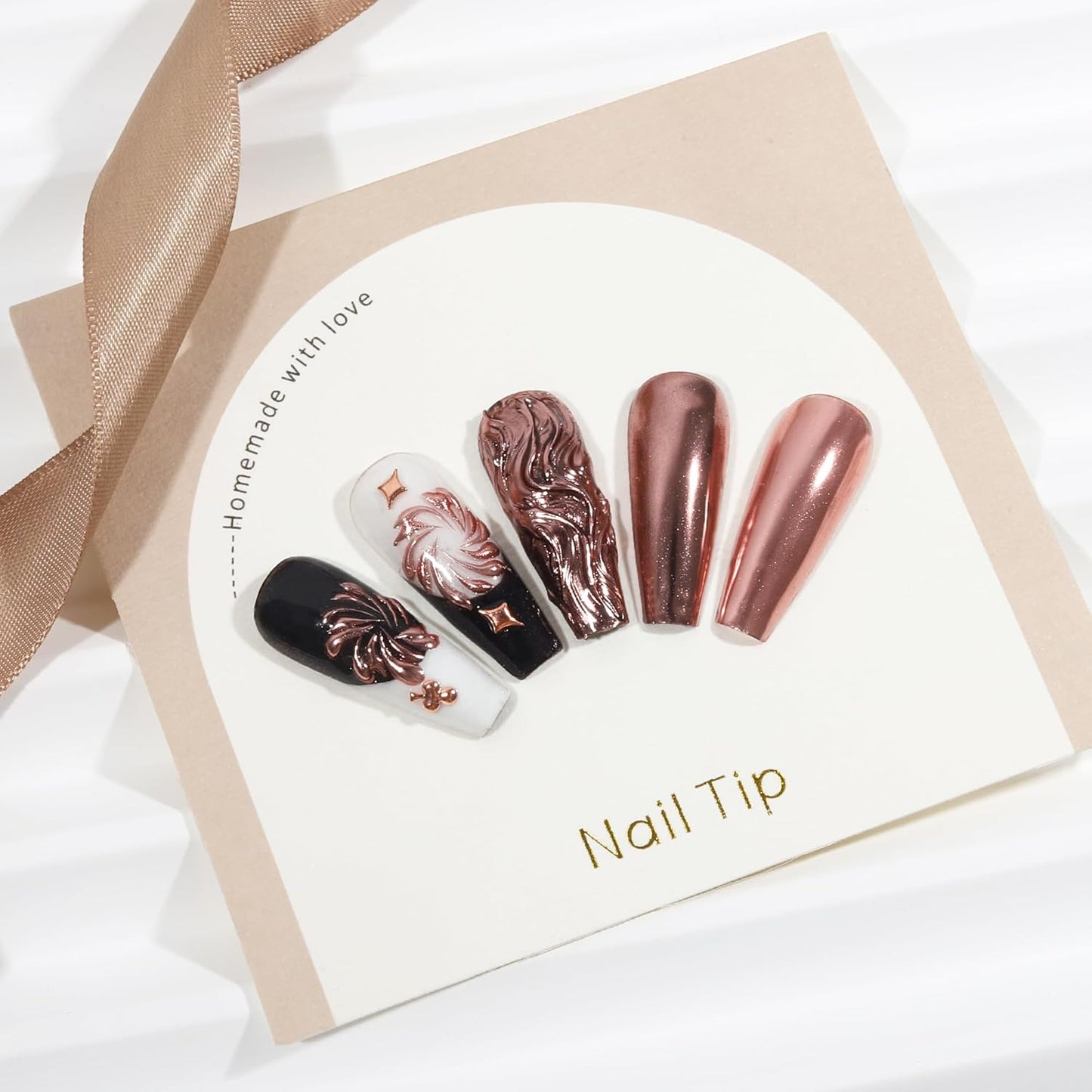 Artdone Chrome Nail Powder, Rose Gold Iridescent Aurora Powder Metallic Mirror Effect Pigment Pearlescent Mermaid Pigment Pearl Glitter Dust Kit, Nail Art Decoration, Resin Craft