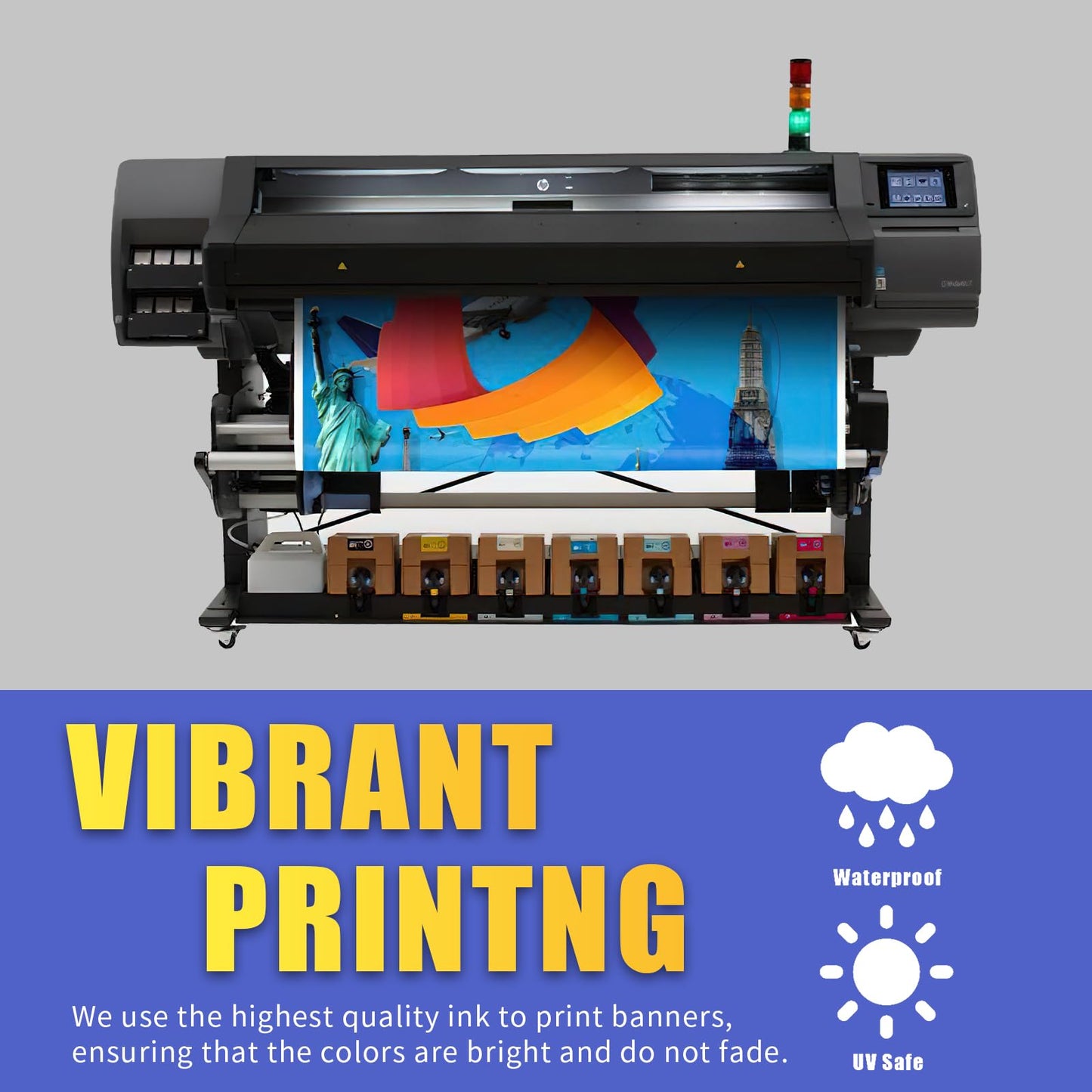 Custom Vinyl Banner by EKSPRINT, 13OZ Banners and Signs Customize for Indoor and Outdoor, Custom