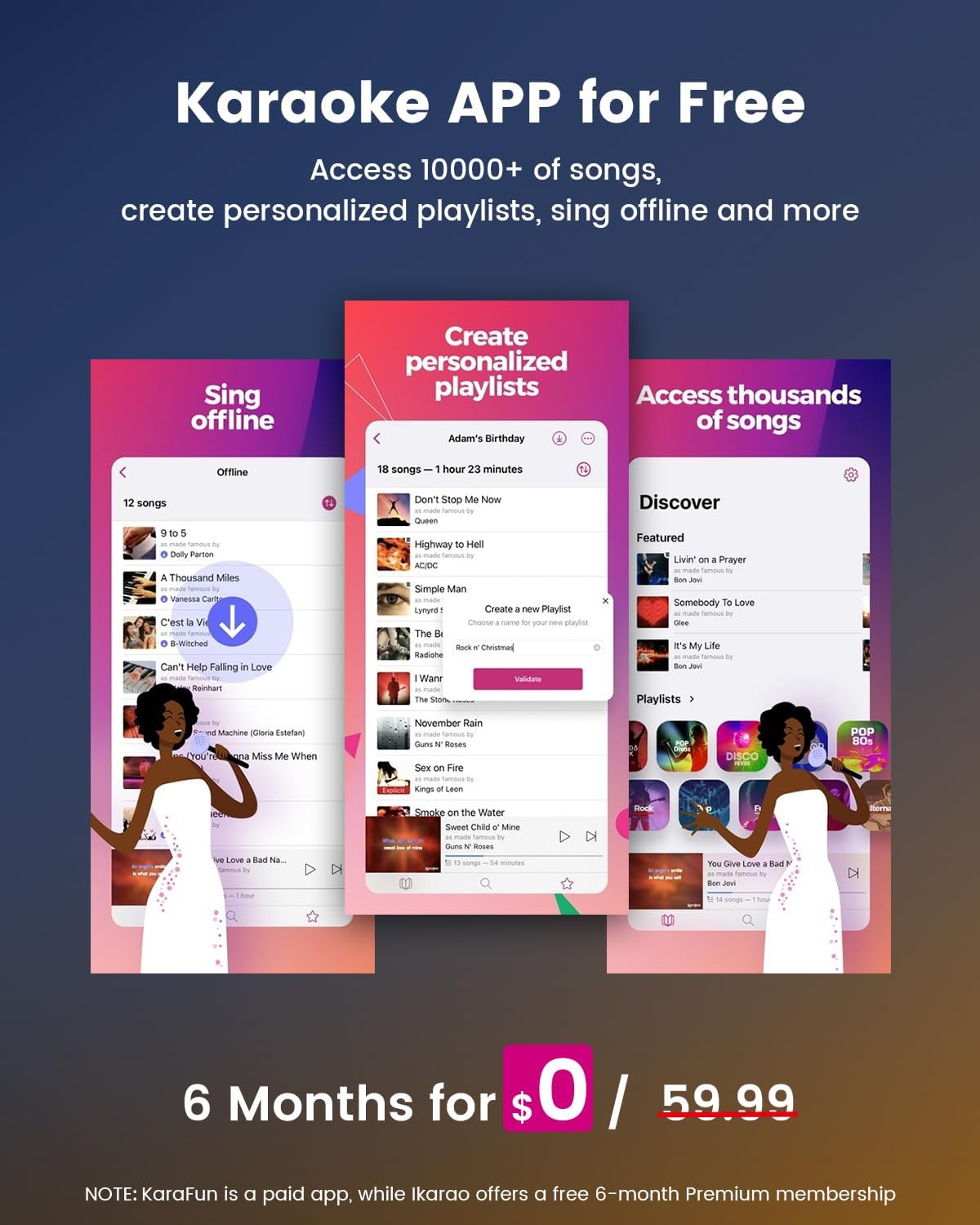 Ikarao Smart Karaoke Machine for Adults - with Lyrics Display, 32GB Karaoke Tablet, 2 Wireless Mics, Professional Karaoke System, 300W Peak Power, 4 DJ Lights, Karaoke Speaker for Any Occasion