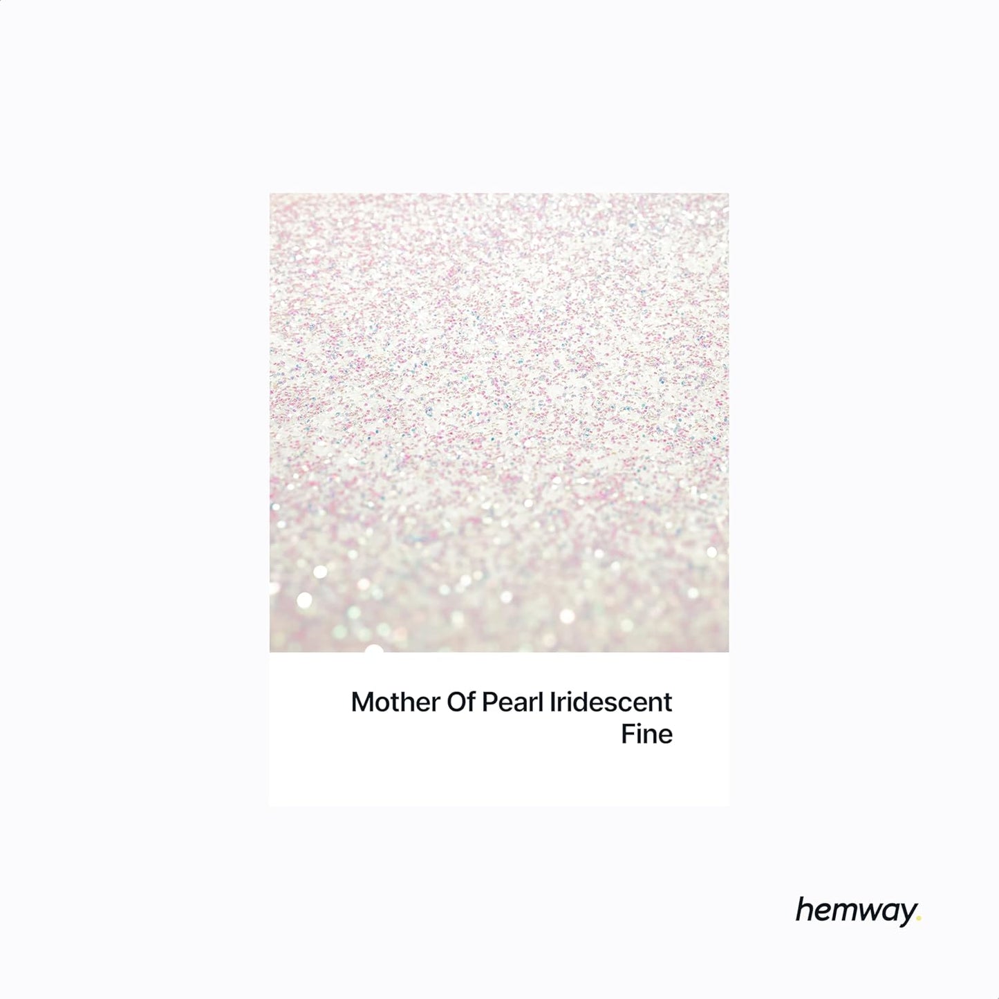 Hemway Biodegradable Glitter Eco Friendly - 100g/3.5oz Bio Cosmetic Safe Sparkle Vegan for Face Eyeshadow Body Hair Festival Makeup Craft - Fine (1/64" 0.015" 0.4mm) - Mother of Pearl Iridescent
