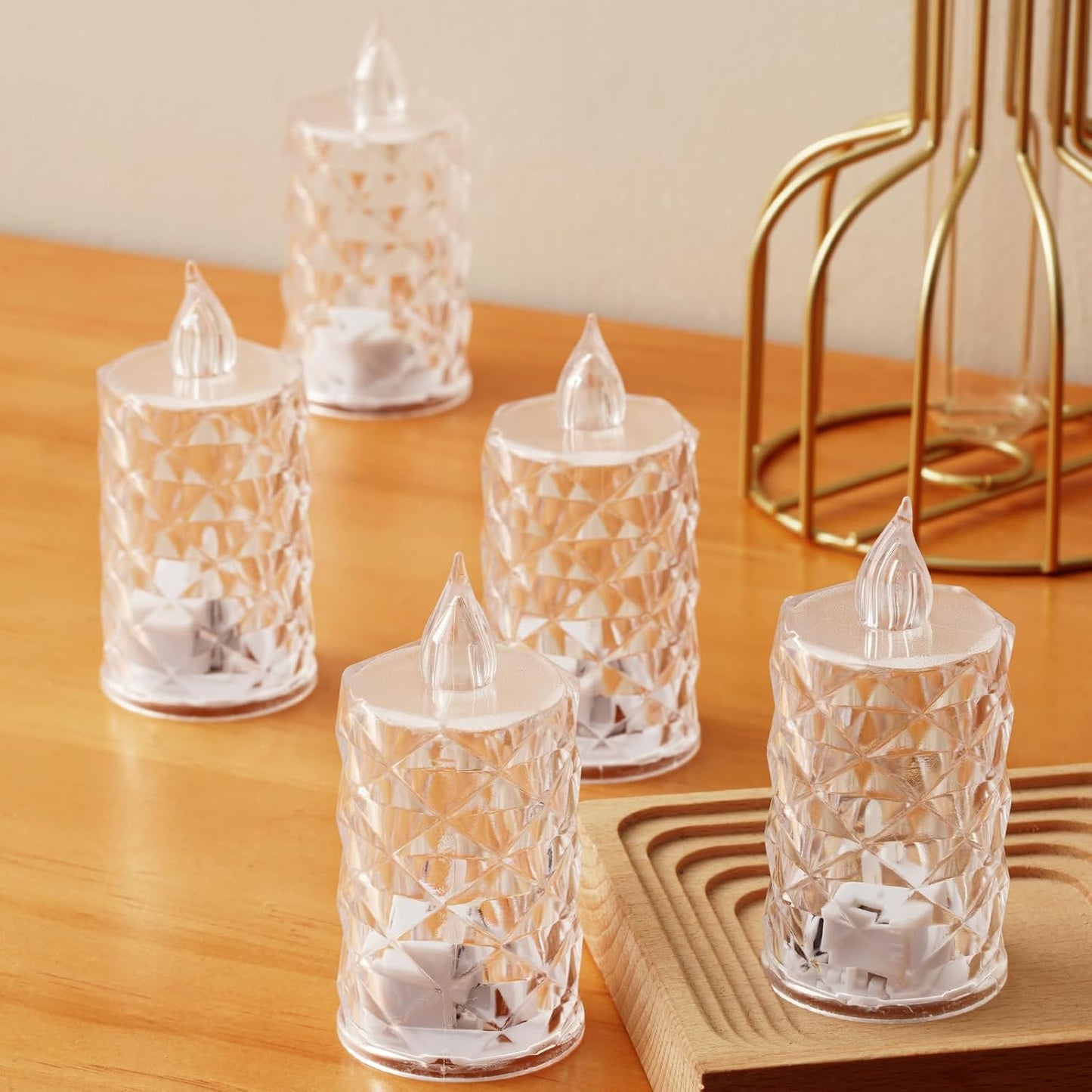 12-Pack Tea Lights Candles Battery Operated,Realistic Flicker & 200+ Hour Runtime - for Centerpieces, Weddings, Halloween, Christmas Decorations & Home Decor