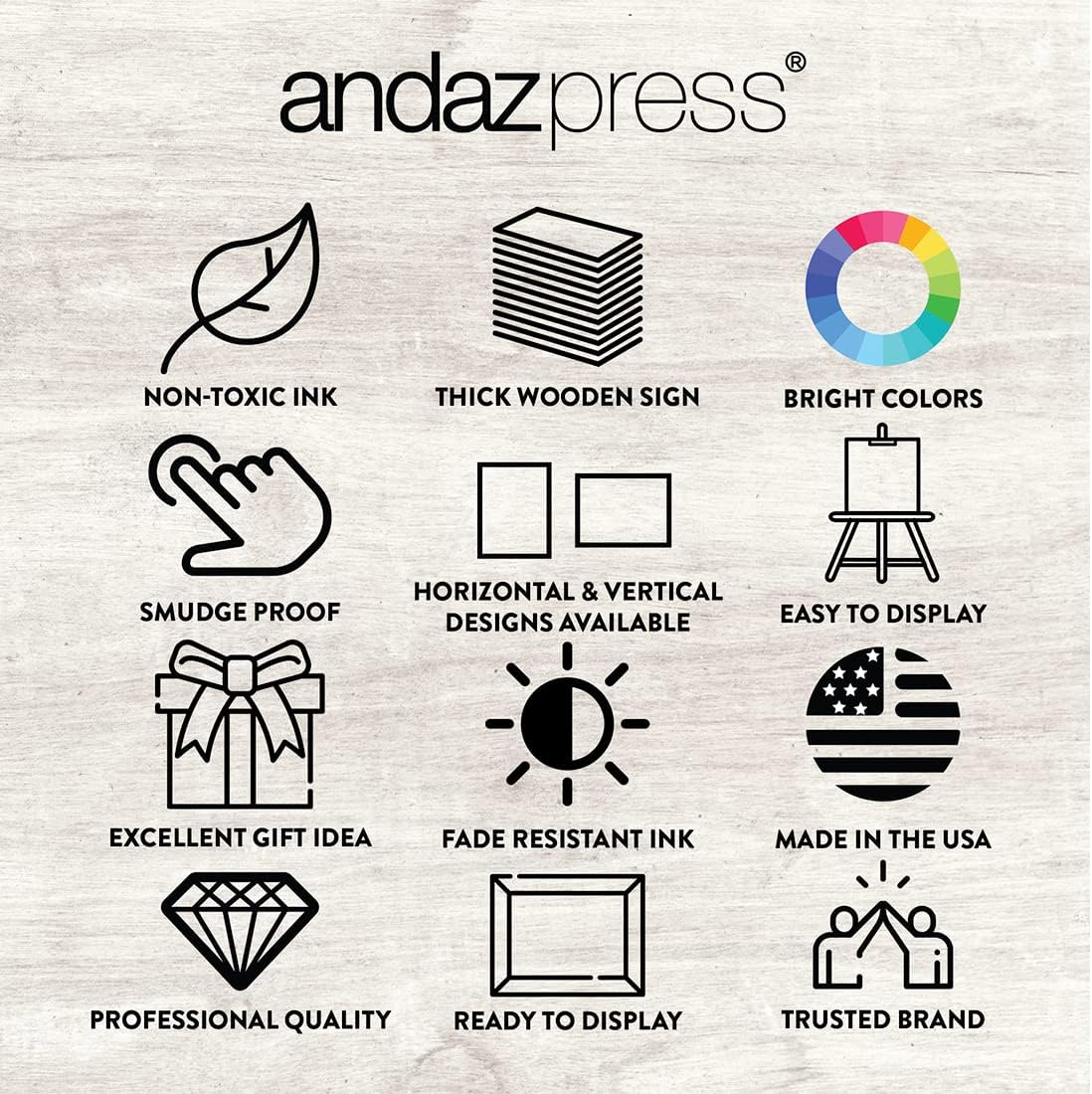 Andaz Press Large Wooden Welcome Sign for Wedding Rustic Welcome Sign 16" x 20" Custom Monogram & Date Laurel Wreath Wedding Signage English Oak MDF Wood Finish Wedding Reception Indoor Outdoor Signs