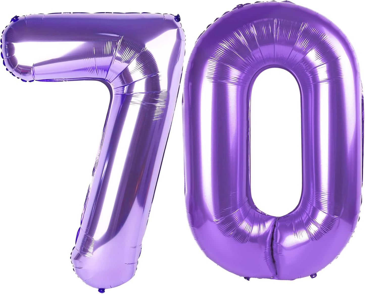 Purple 70 Number Balloon