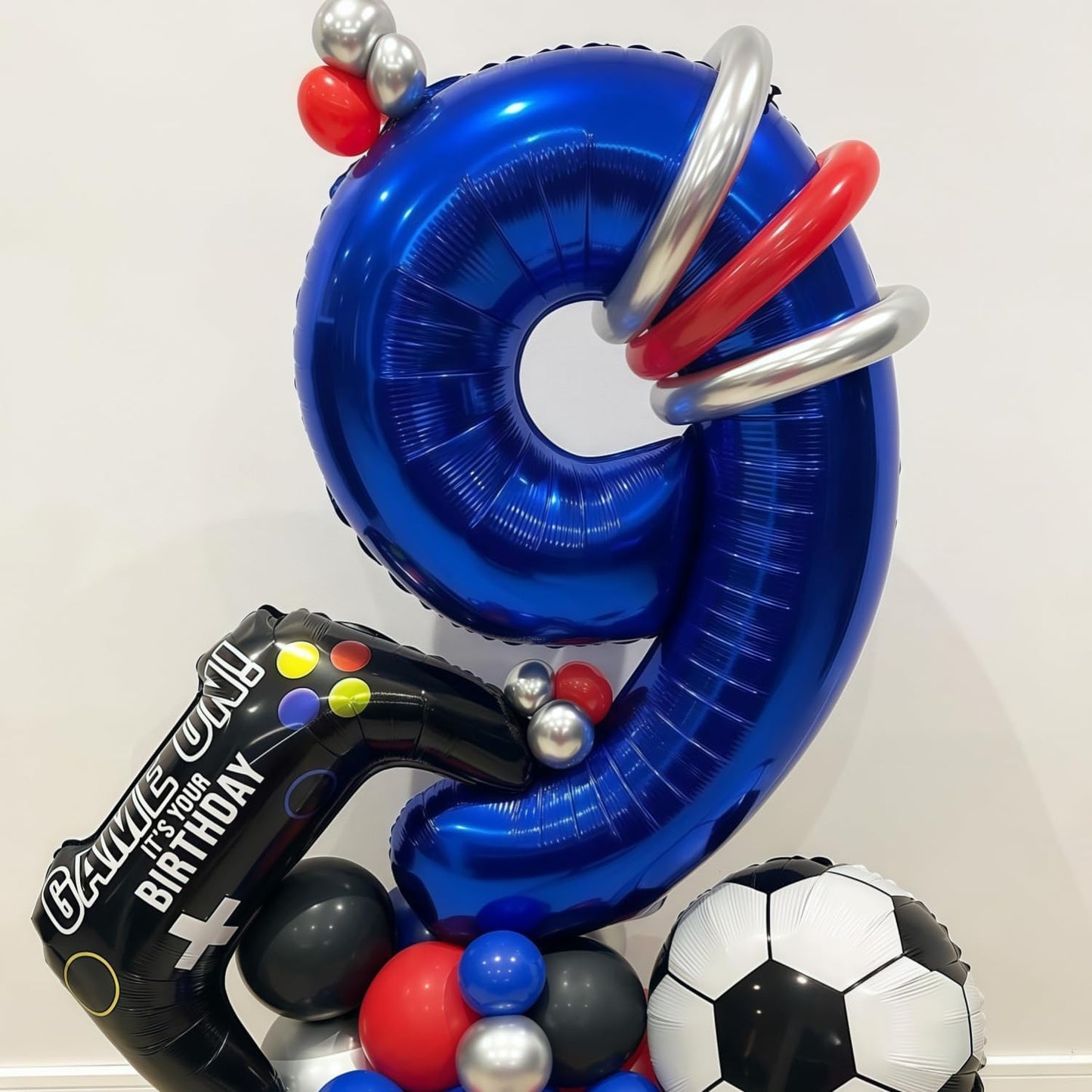 Navy Blue 3 Balloon Number,40 Inch Number 3 Balloon Big Dark Blue 3 Foil Mylar Helium Balloon for Birthday Party Decorations