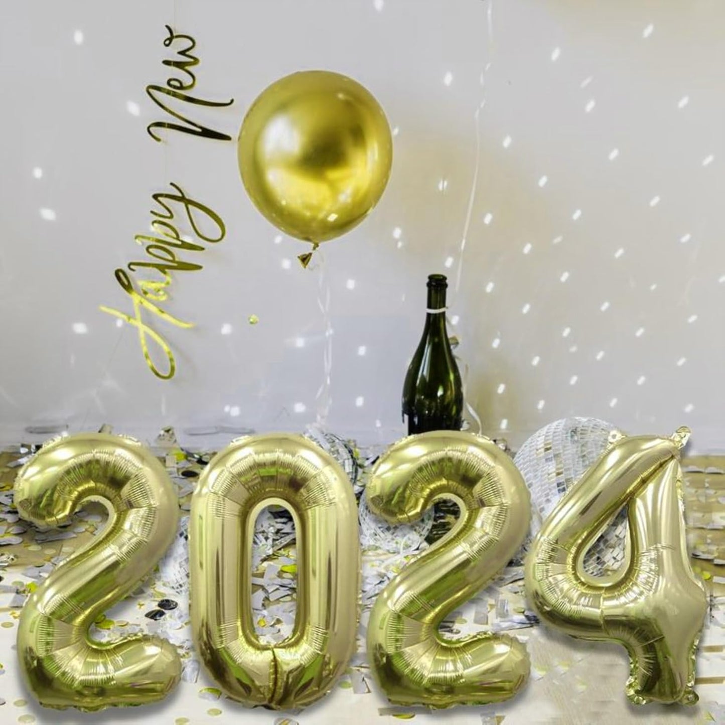 40 Inch Numbers 5 Light Gold Large Balloon Digital 5 for Birthday Party, 0-9 Birthday Party Decorations,Foil Mylar Big Number 5 Wedding Graduations Photo Shoot Decorations(Number 5)