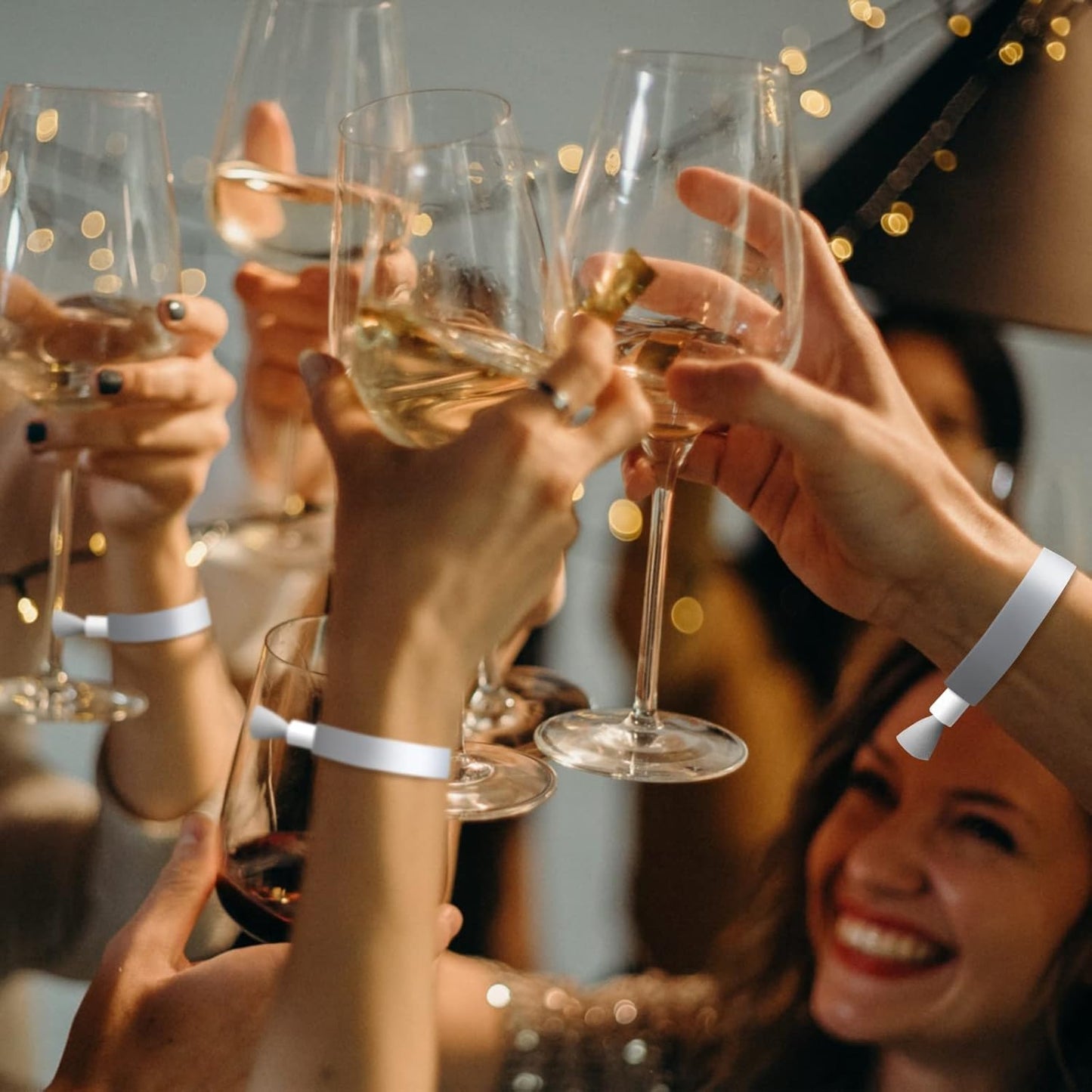 Green-Power America 100 Pcs Cloth Event Wristbands, Event Wristbands, Colored Wrist Bands for Events, for Lightweight Concert Wrist Strap for Activities, Party Bracelets for Events (Color : Gray)