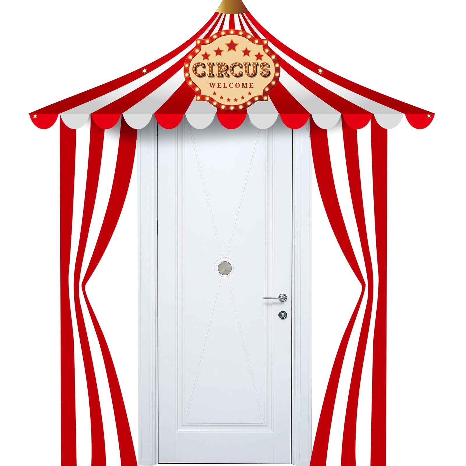 Preboun 3 Pcs Circus Tent Decorations Carnival Party Pennant Banner Set