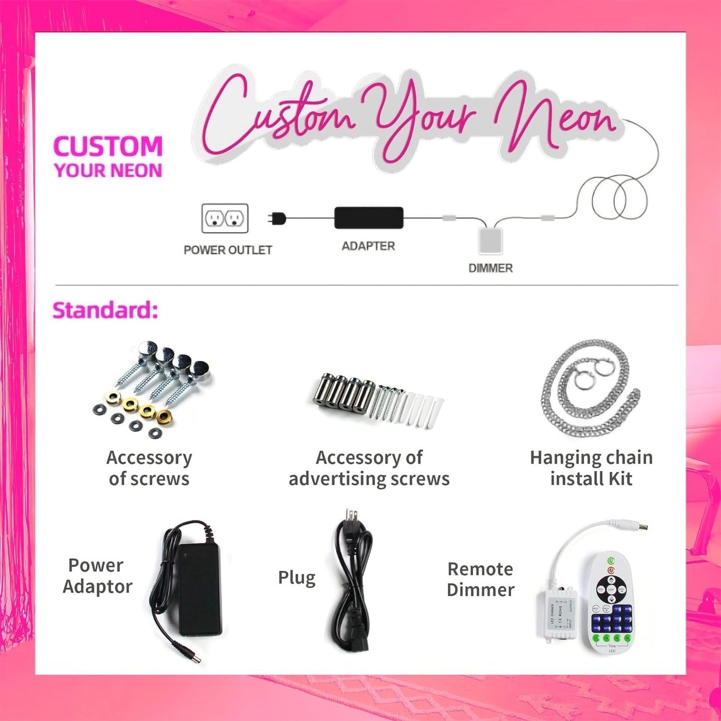 Custom Neon Signs led name sign neon sign for wall decor led name signs personalized Logo Room Wedding Birthday Party Various Color and Size Business Personalized Gifts Presents