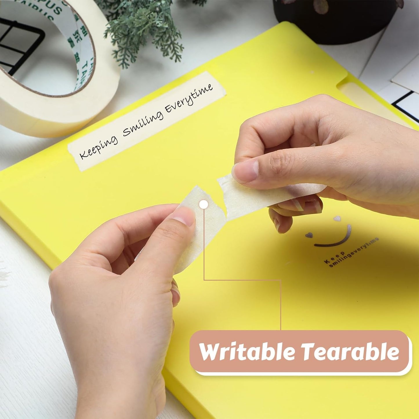 Masking Tape Bulk General Purpose Masking Painting Tape 55 Yards for Painting Home Office School Stationery Arts Crafts Basic Use, Easy Removal(72 Rolls,0.8 Inch)