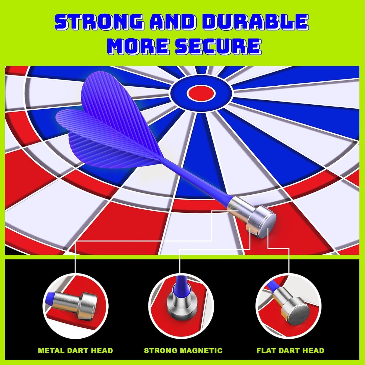 Magnetic Dart Board for Kids Indoor Outdoor Kids Games and Party Games, Christmas Birthday Gifts Toys for Boys Age 3-12