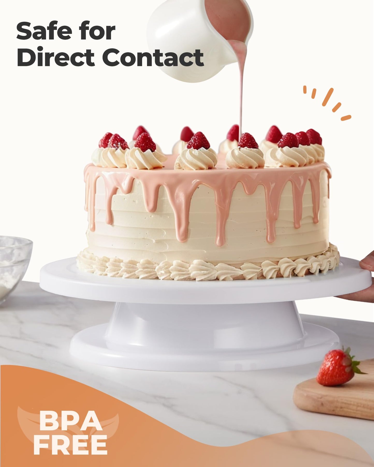 Kootek Cake Stand Turntable for Party, Base Giratoria para Pastele