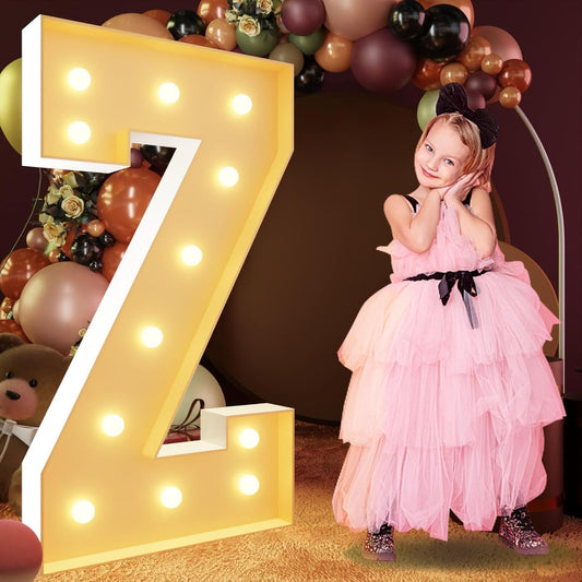 IMRSV 4FT Light Up Letters, Large Light Up Letters Party Decor Wedding Kit, Arch Decorations