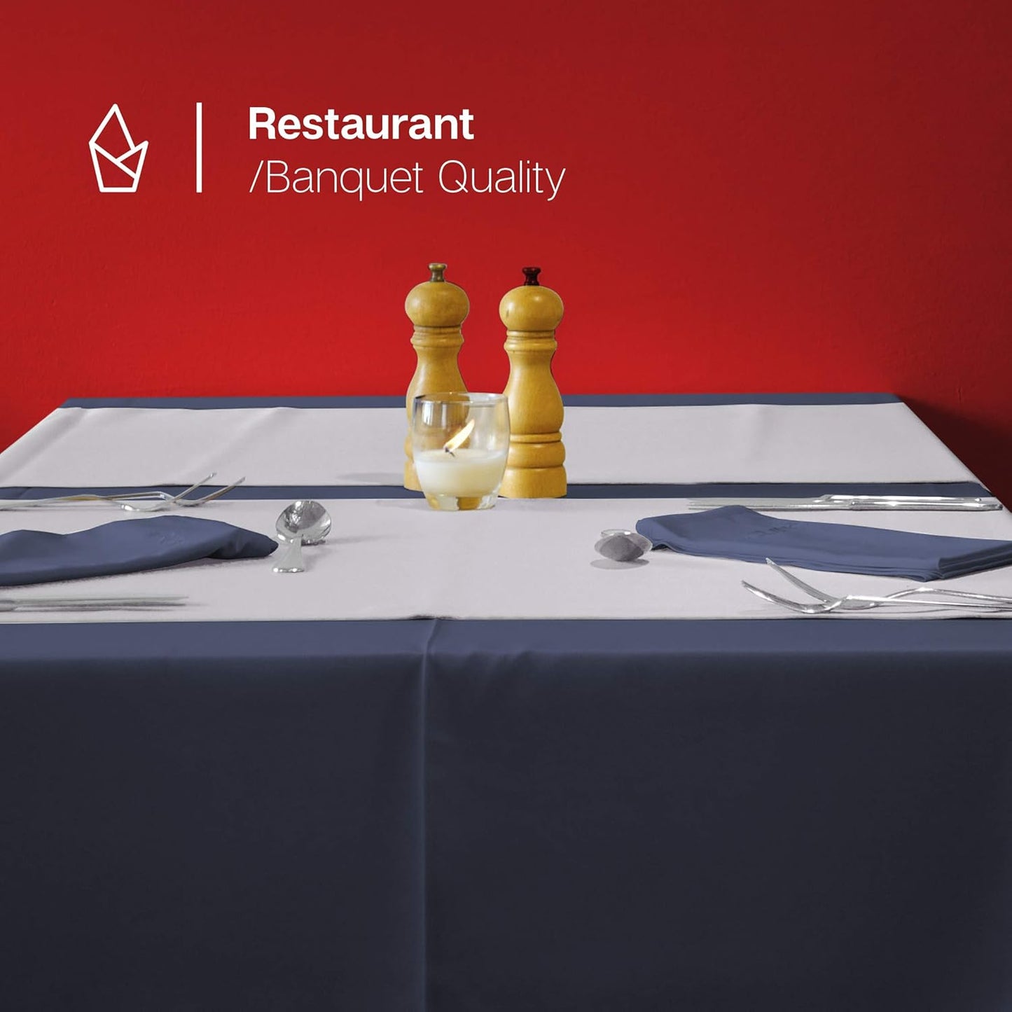 Gee Di Moda Rectangle Tablecloth - 60 x 126 Inch Caribbean Table Cloth for 8 Foot Rectangle Table - Heavy Duty Washable Fabric - for 8 Ft Buffet Table, Holiday Party, Dinner, Wedding & Baby Shower