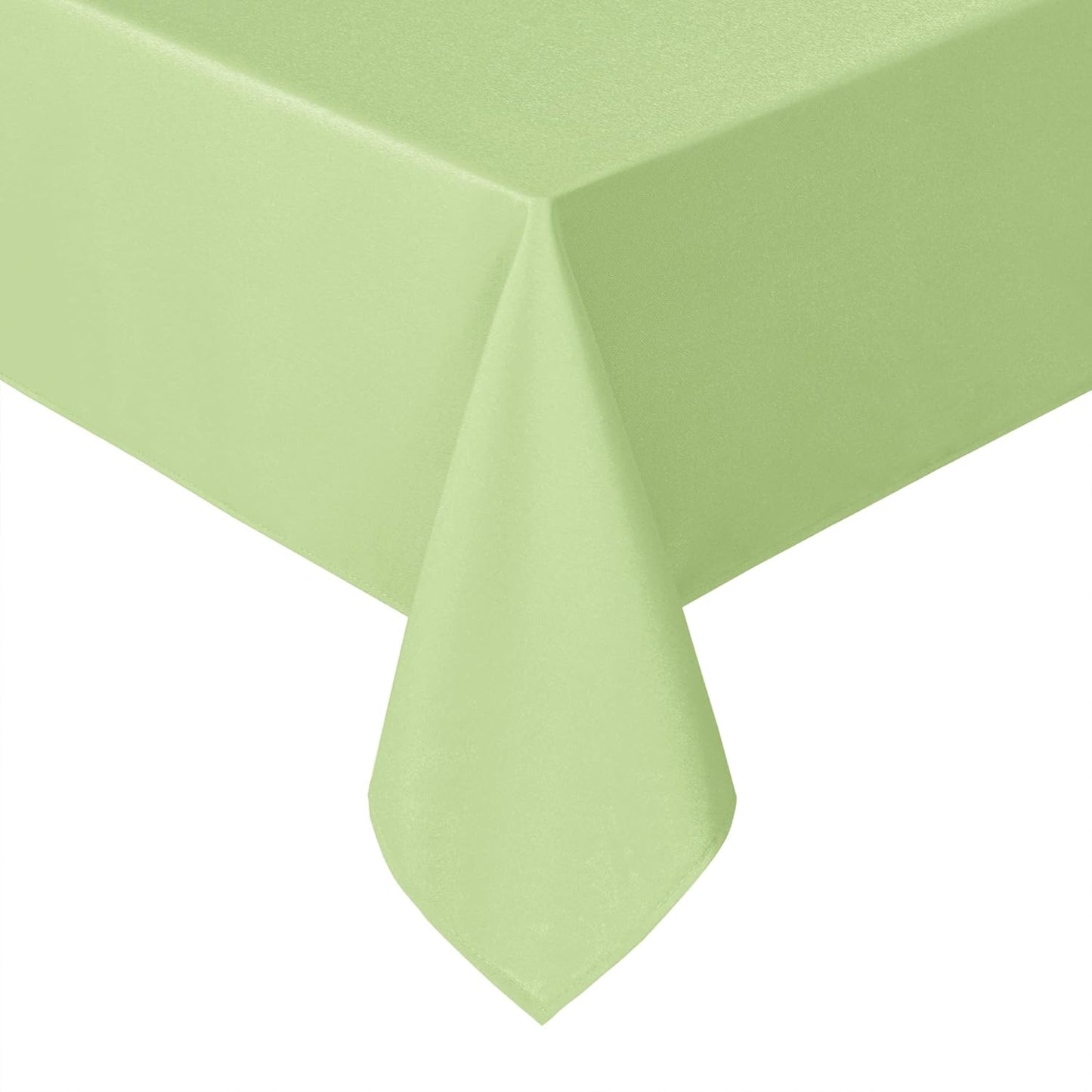 Hiasan Light Sage Rectangle Tablecloth - Waterproof Washable Polyester Fabric Table Cloth for Buffect Dining Birthday Party, 54 x 80 Inch