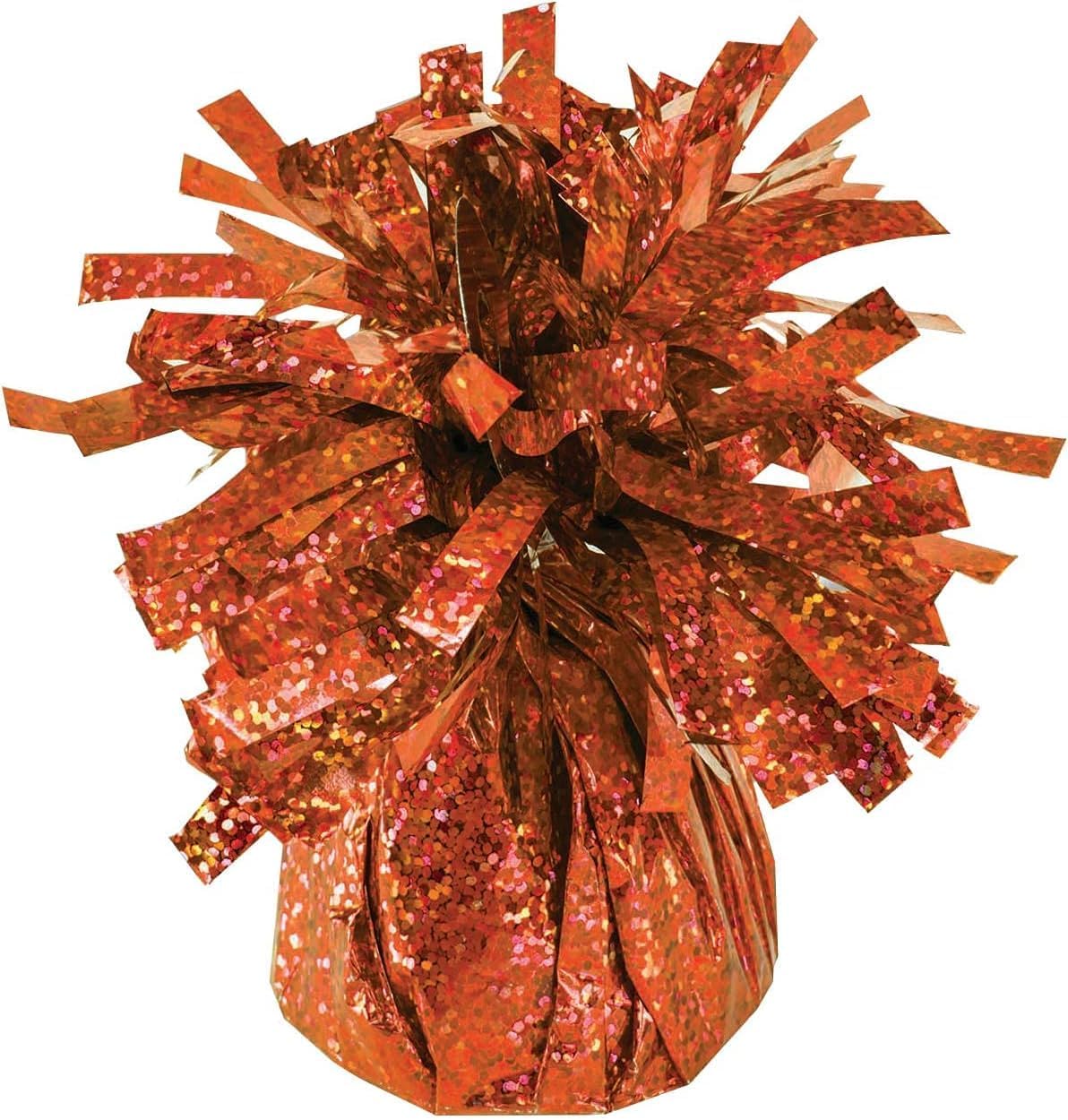 PMU Kisses Balloon Weights - Decorative Balloon Weight for Christmas, Thanksgiving, Birthday, Party Favors, Wedding & Baby Shower - 6oz. Orange, Pkg/1