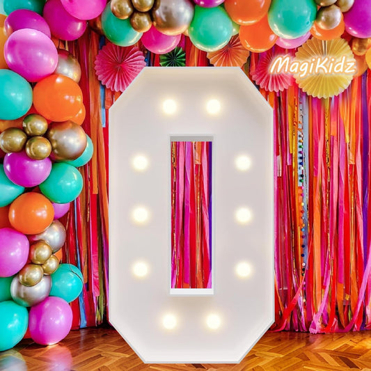 3FT LED Light Up Marquee Letter O – DIY Party Decor for Wedding, Birthday, Baby Shower, Christmas, Anniversary – 36 Inch Tall Alphabet Sign for Home, Stage, Photo Booth, Café, Classroom