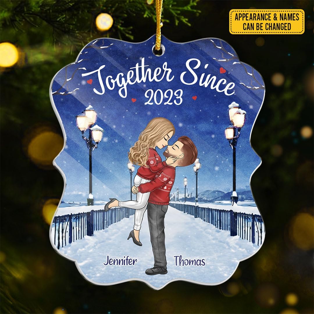 Pawfect House Acrylic Ornament, Personalized Couple Christmas Ornaments, Husband Wife Gifts, Romantic Acrylic Ornament, Yours is My Favorite, Christmas Decorations for Bedroom, Xmas Tree Decorations