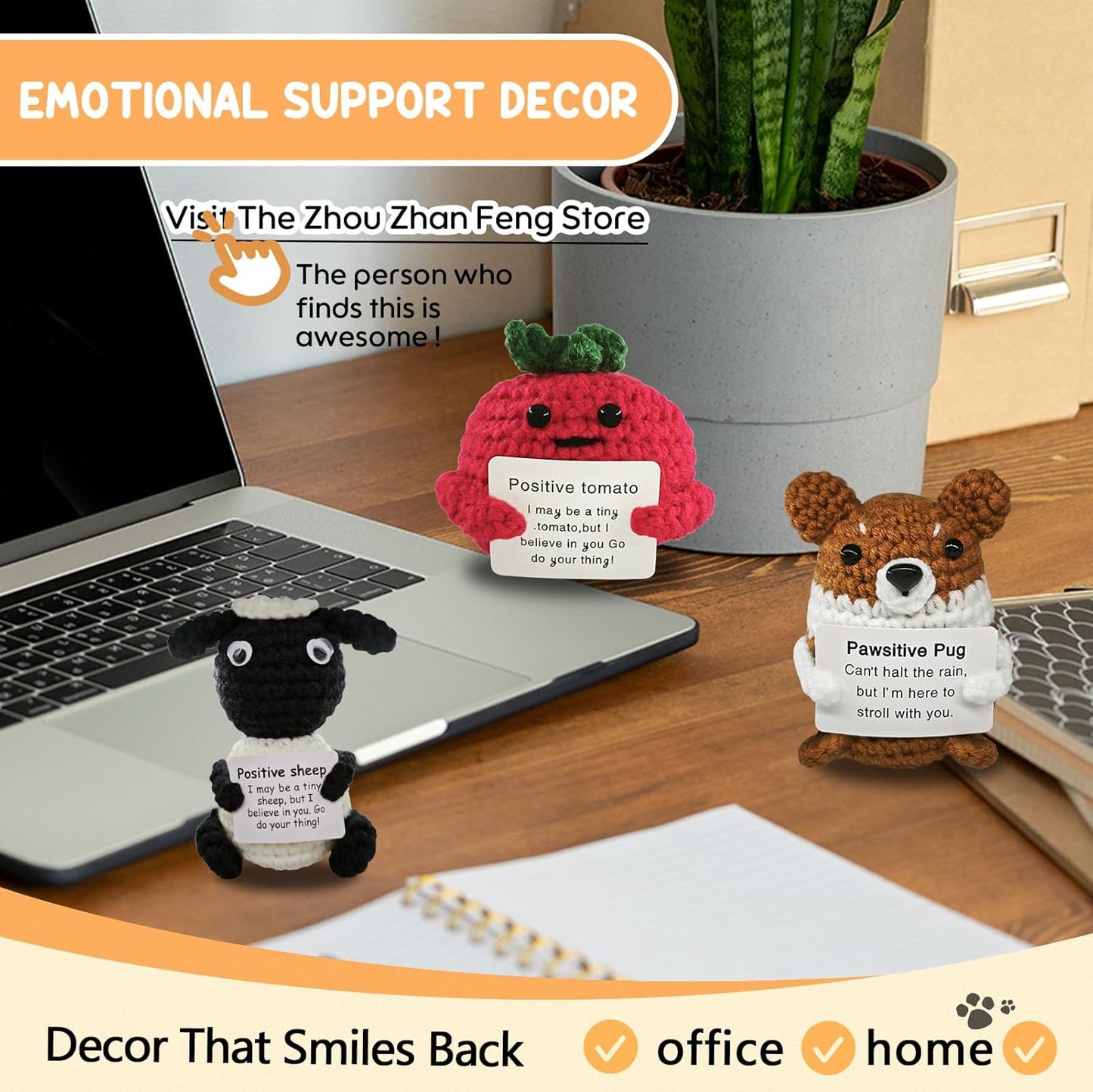 Birthday Gifts for Women Man-Emotional Cheer Support,Funny Handmade Tomatoes Unique Cute Presents for Her Him Women Men Friend Coworker Family