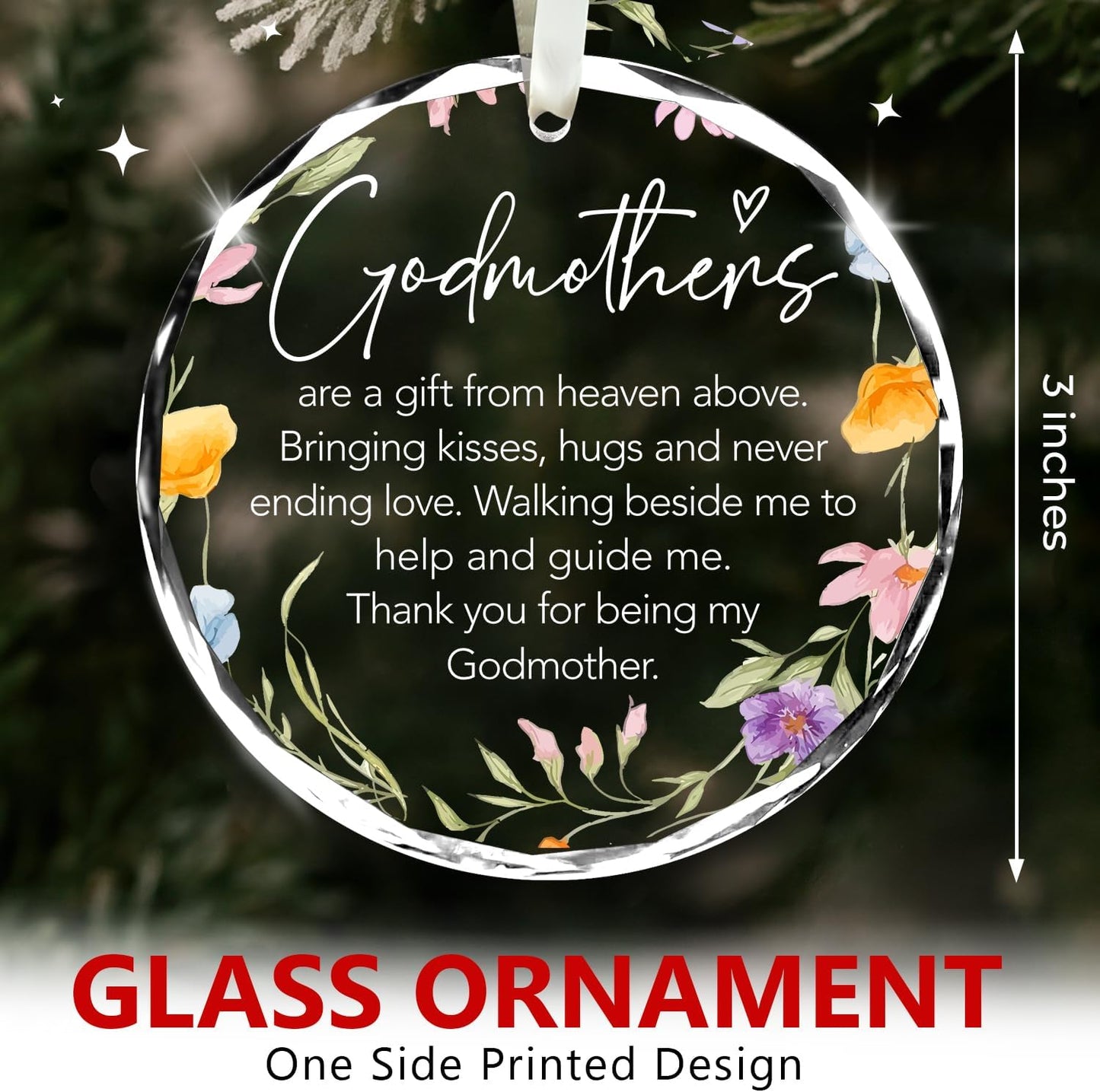NewEleven Godmother Proposal Gift - Birthday Gifts, God Mother Gifts for Women - Meaningful Godmother Gift from Godchild, Goddaughter, Godson - Christmas Ornaments