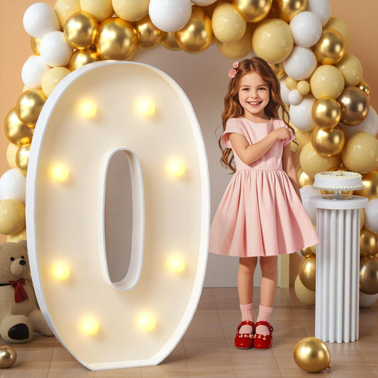 imprsv Marquee Light Up Letters, 3FT Mosaic Letters with Light for Baby Shower Graduation Party Decor, Large O for Engagement Wedding Party Decorations (Need to Assemble)