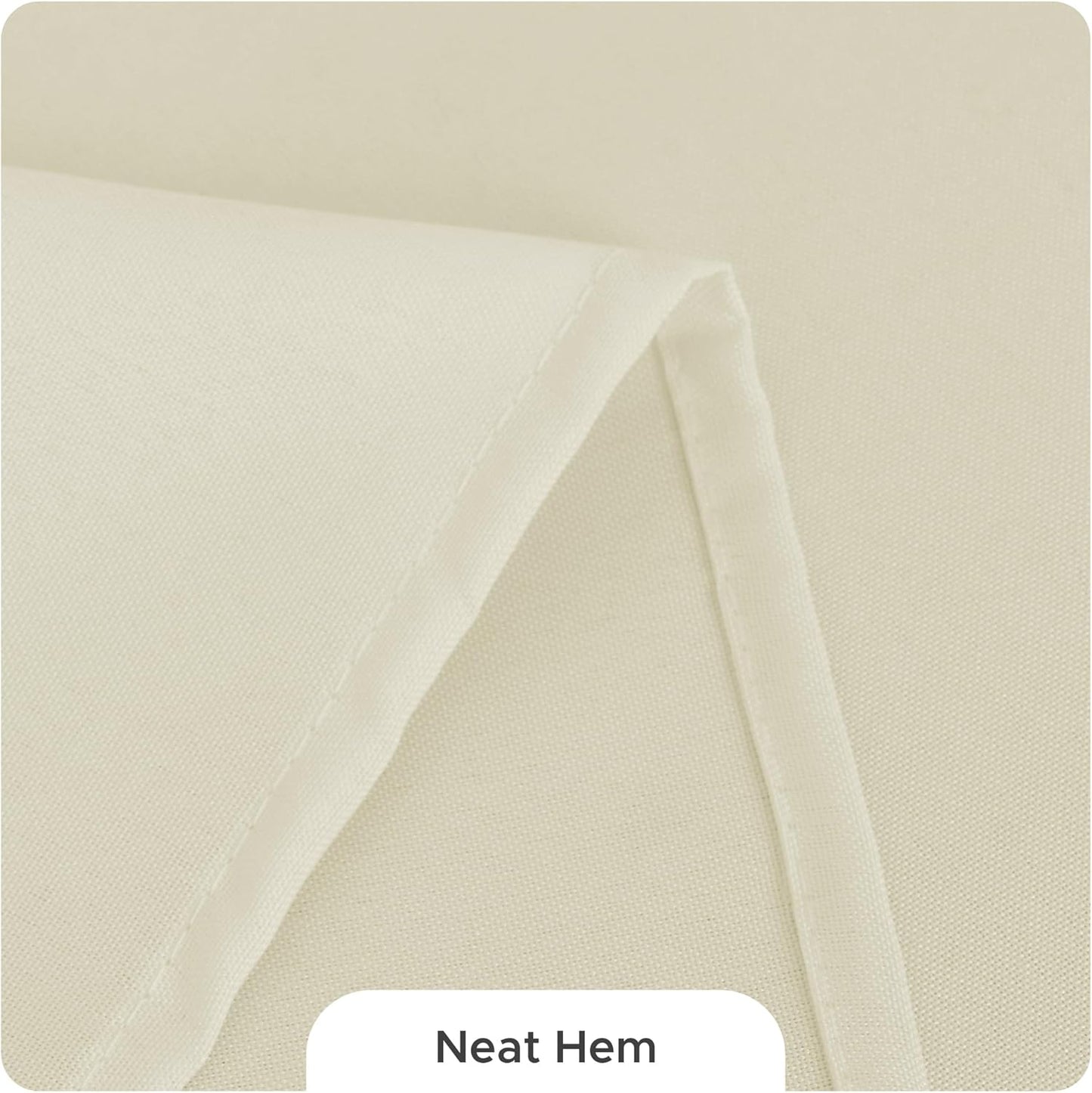 Fitable 8 Pack Table Cloth Rectangle Table: Stain and Wrinkle Resistant Tablecloth Rectangular, Washable Polyester Tablecloths for Wedding Party Dining Banquet Event Catering(Ivory, 70x108 Inch)