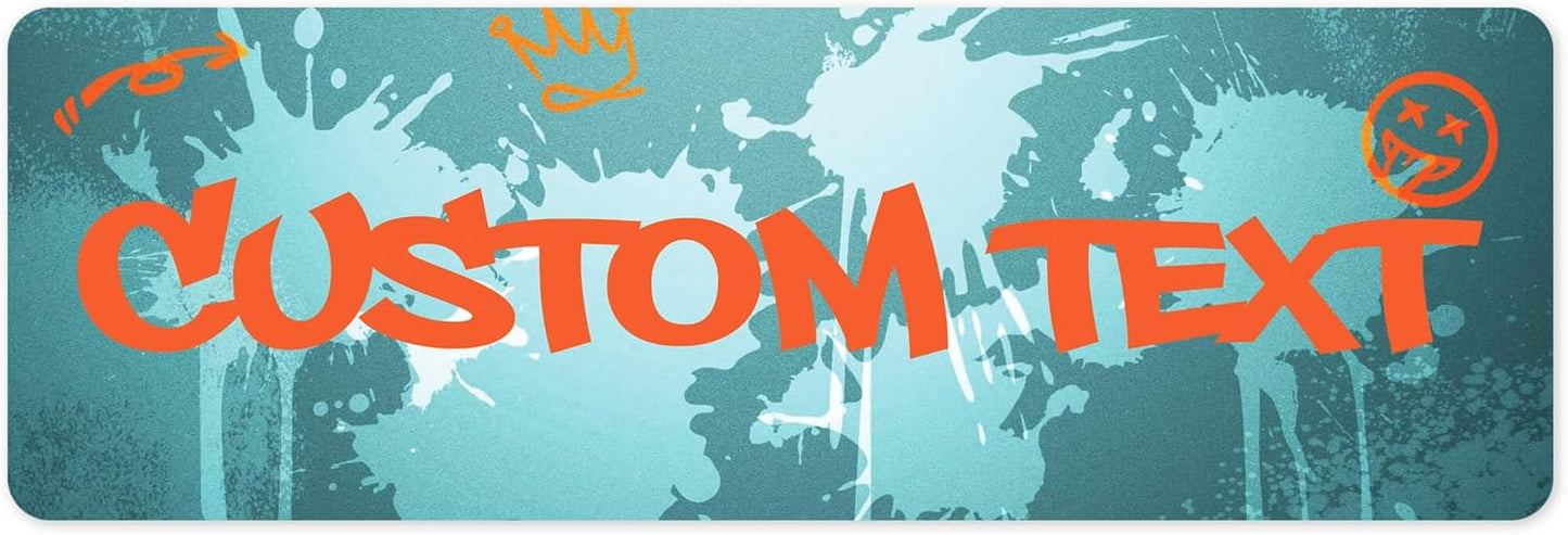 Custom Sign, Custom Street Sign, 11 Font Colors, 13 Font Styles, 4 Hole Options, 22 Sizes, 6x18 Inches, Rust Free DiBound, Fade Resistant, Made in USA by My Sign Center (Graffiti)