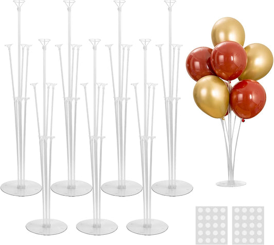 JOYYPOP 7 Sets Balloon Stand Kit, Balloon Sticks with Base Party Supplies Birthday Graduation Party Decorations Wedding
