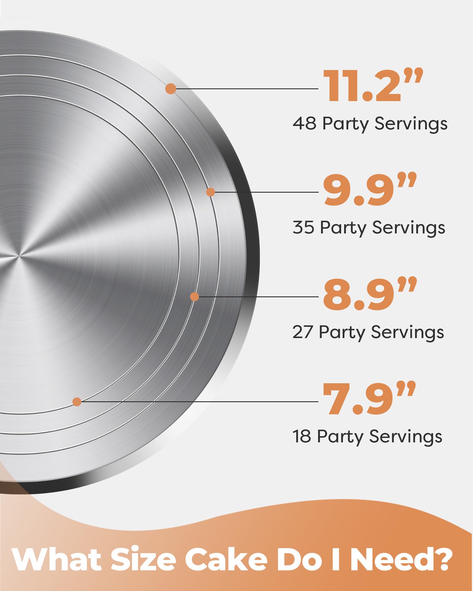 Kootek Aluminum Cake Stand Turntable for Party, Base Giratoria Para Pastele