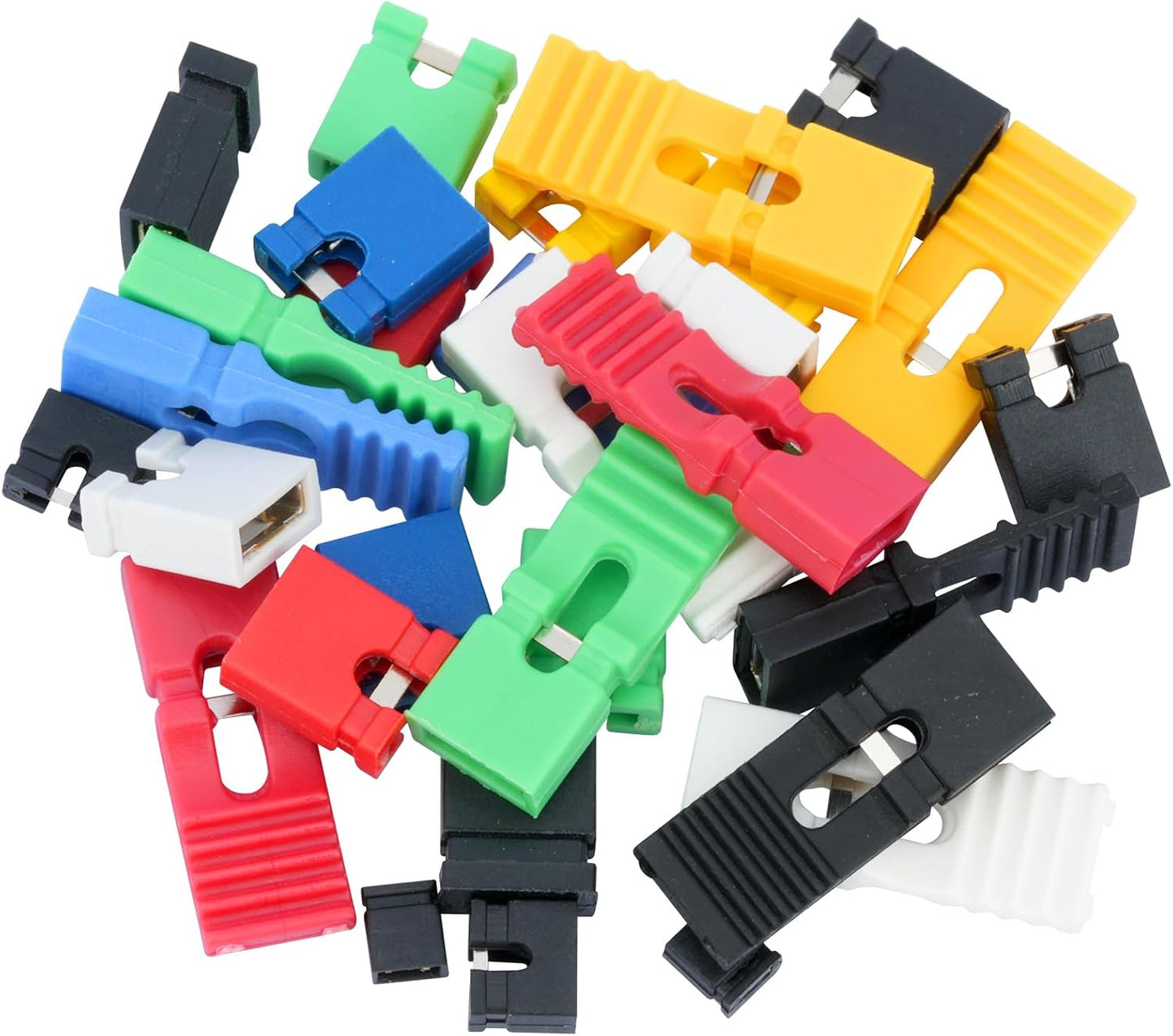 300Pcs Jumper Caps Kit 2.54mm 2.0mm 1.27mm Compatible with Arduino Raspberry Pi PCB Circuit Board Connection Pin