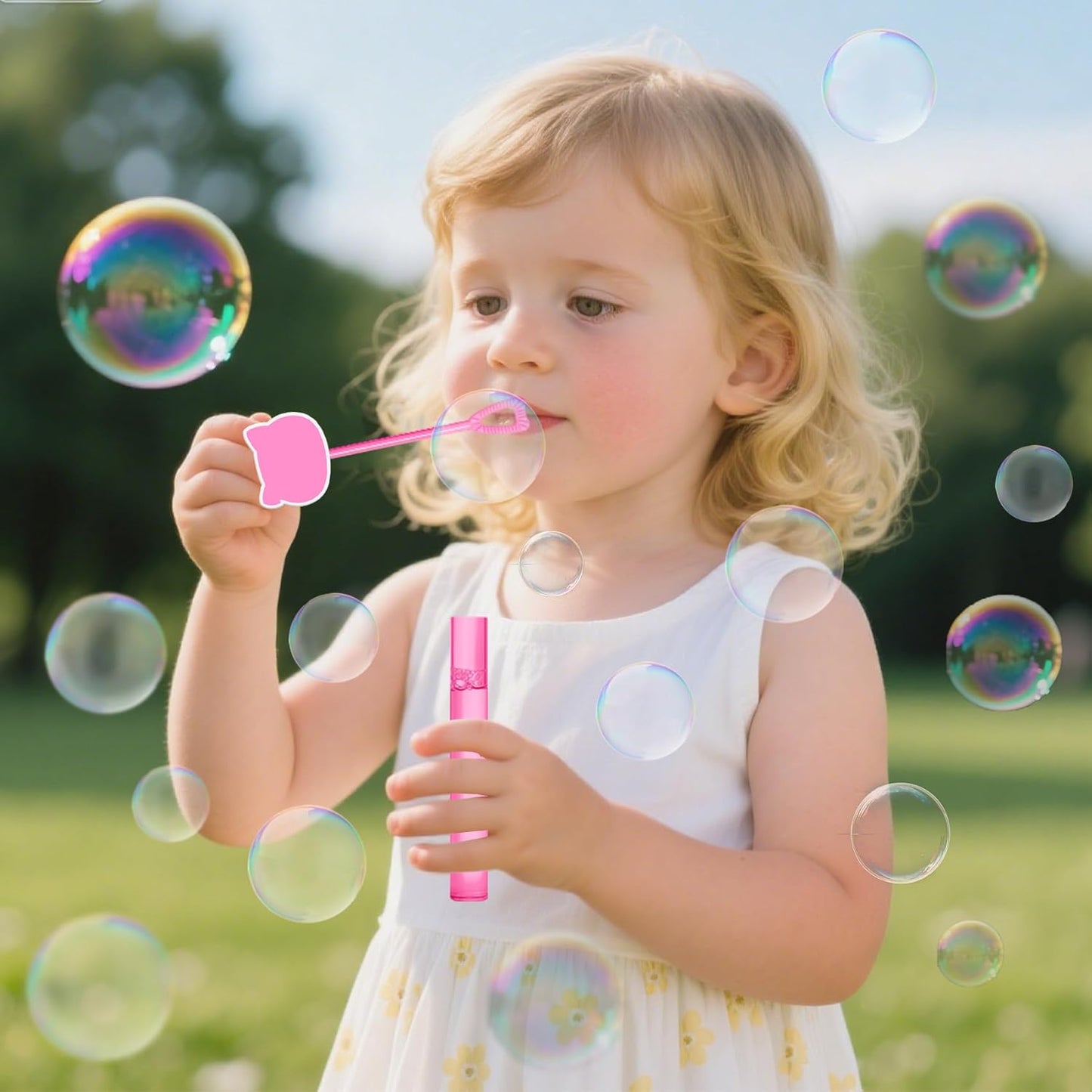 AFZMON Kitten Cat Bubble Wands for Kids, Kitty Mini Bubbles Birthday Gift Toy Party Favors Goodie Bag Stuffers Pinata Classroom Prizes Supplies