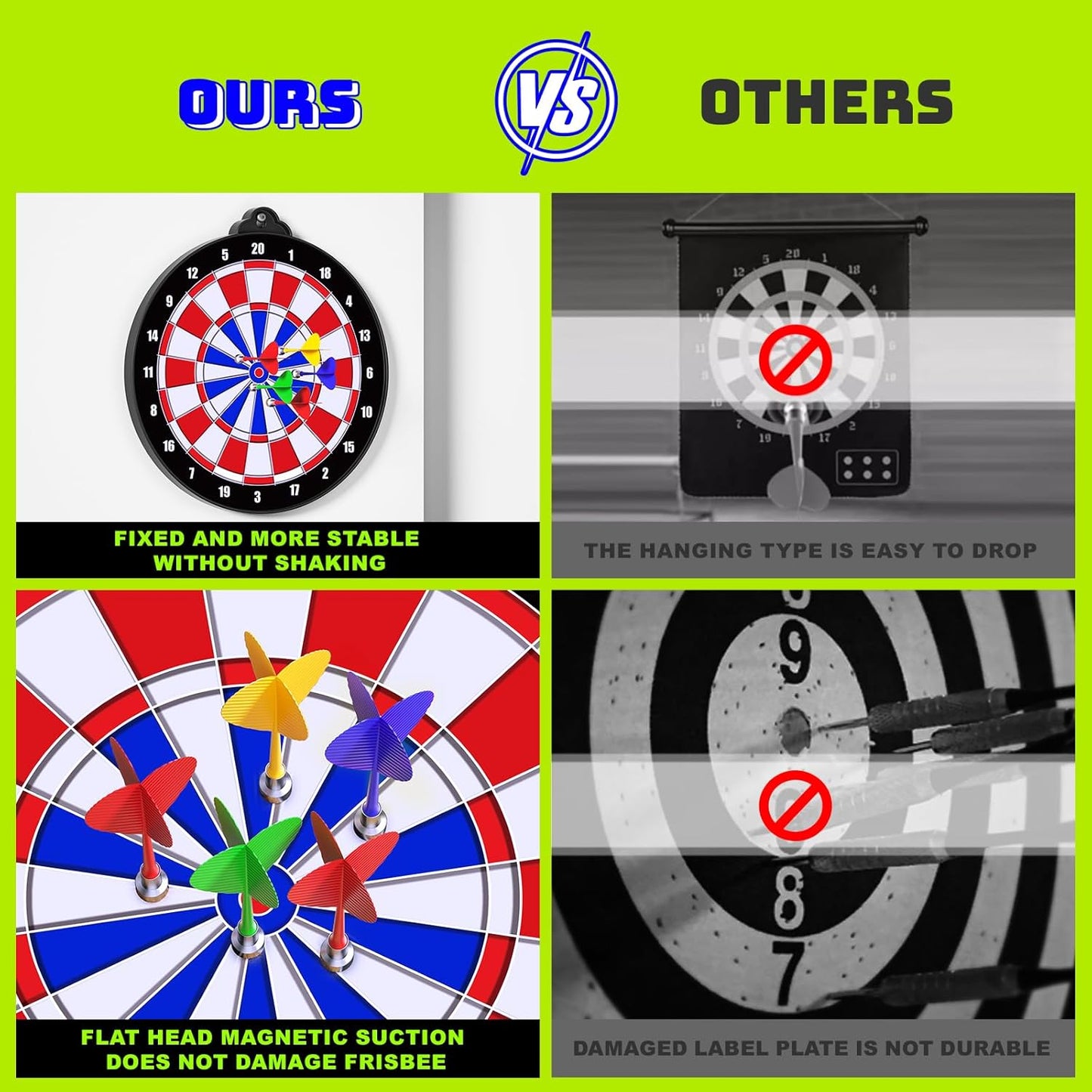 Magnetic Dart Board for Kids Indoor Outdoor Kids Games and Party Games, Christmas Birthday Gifts Toys for Boys Age 3-12