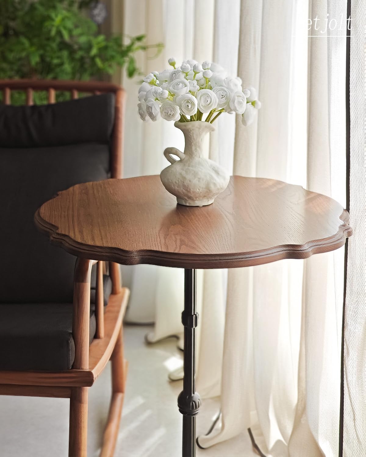 Letjolt Ranunculus Artificial Flower White Silk Flowers Faux DIY Bouquet for Wedding Engagement Centerpieces Arrangements Bridal Shower Decorations Home Decor 18pcs