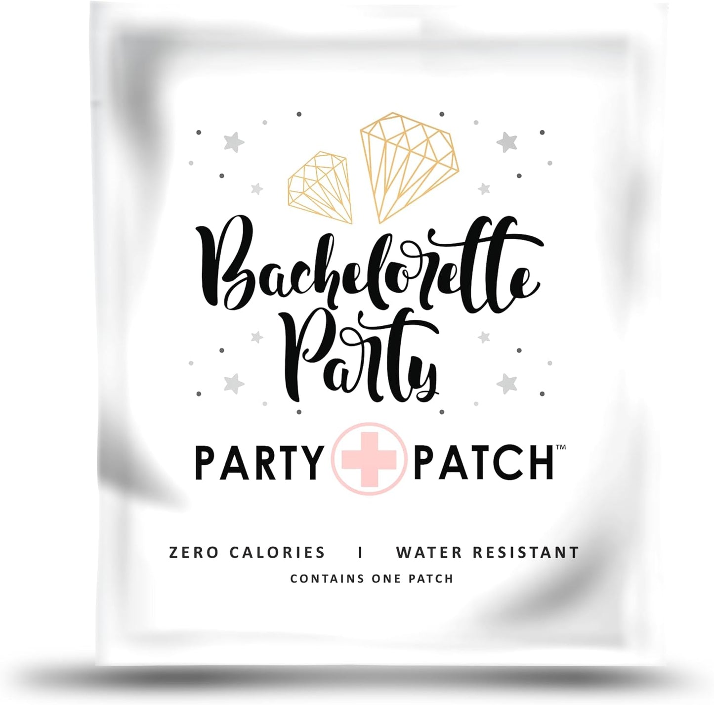 Bachelorette Party Patch, Zero Calories, Water-Resistant Recovery Patch for Parties and Nights Out - 12 Pack