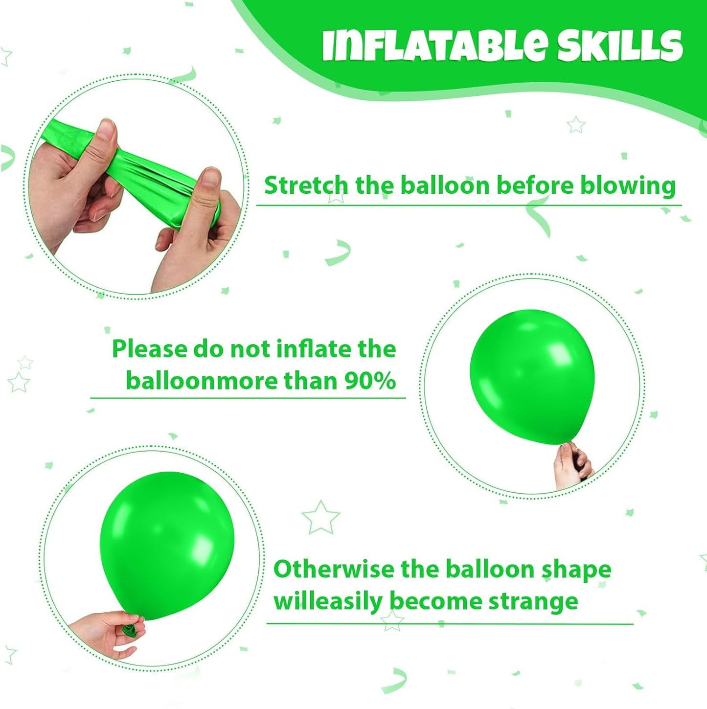 Red Yellow Blue Green Balloon, 50PCS 12Inch Multicolor Balloons with Black Red Blue Yellow Green Silver Ballons and Colorful Confetti Ballon for Birthday,Game Themed Party Supplies