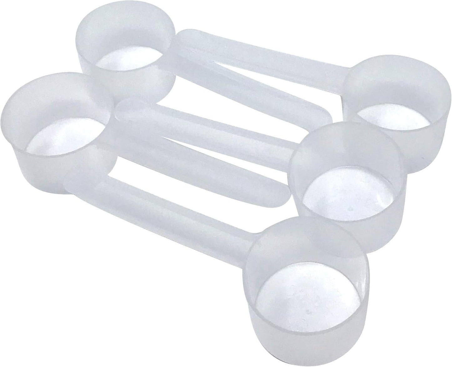 32 mL (32 CC | 1.08 Oz.) Long Handle Scoop for Measuring Coffee, Pet Food, Grains, Protein, Spices and Other Dry Goods (Pack of 5)