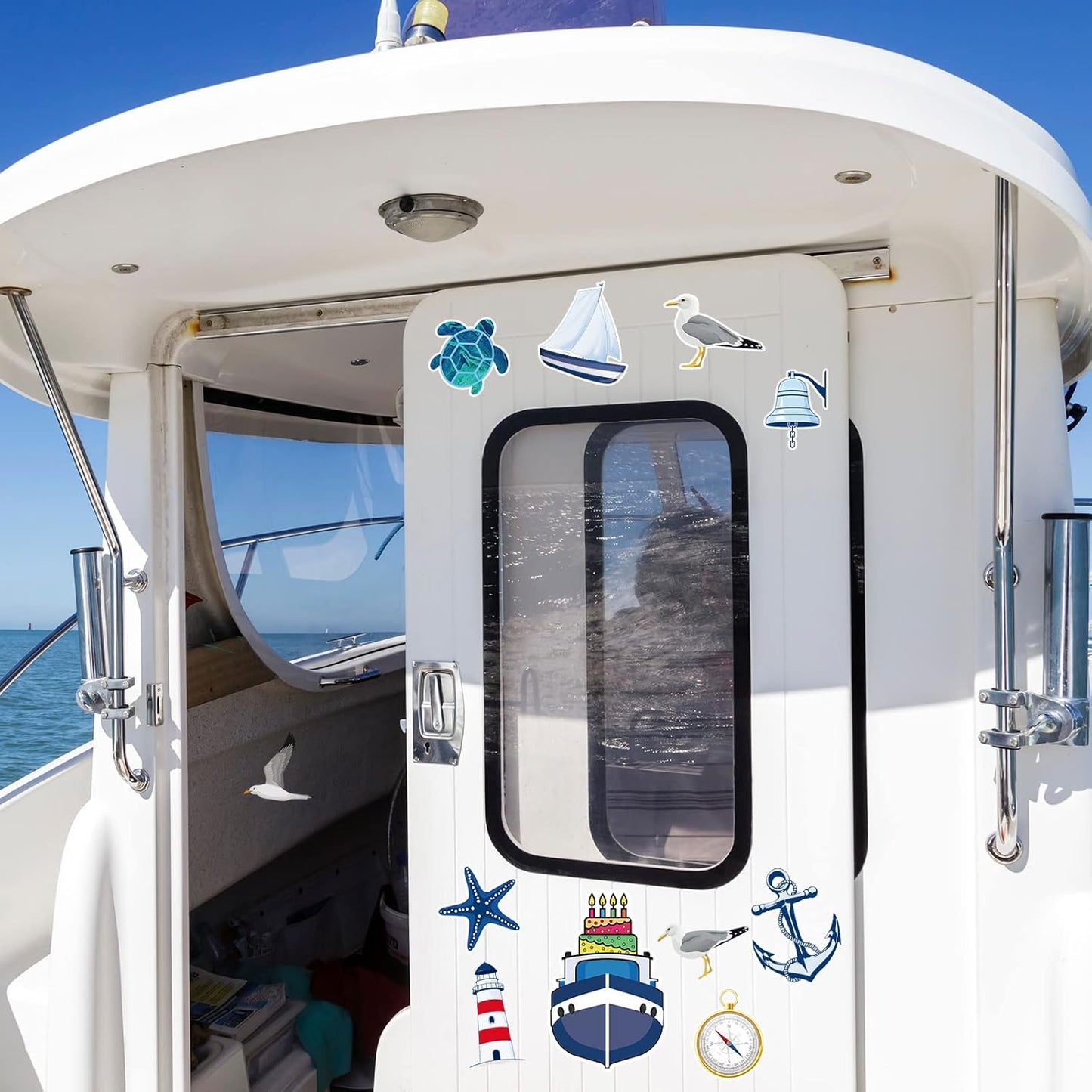 Xuhal 25 Pcs Birthday Cruise Door Magnets Decorations Funny Cruise Ship Door Magnets Magnetic Reusable Magnet for Happy Birthday Cabin Ship Carnival Refrigerator Office Car Accessories