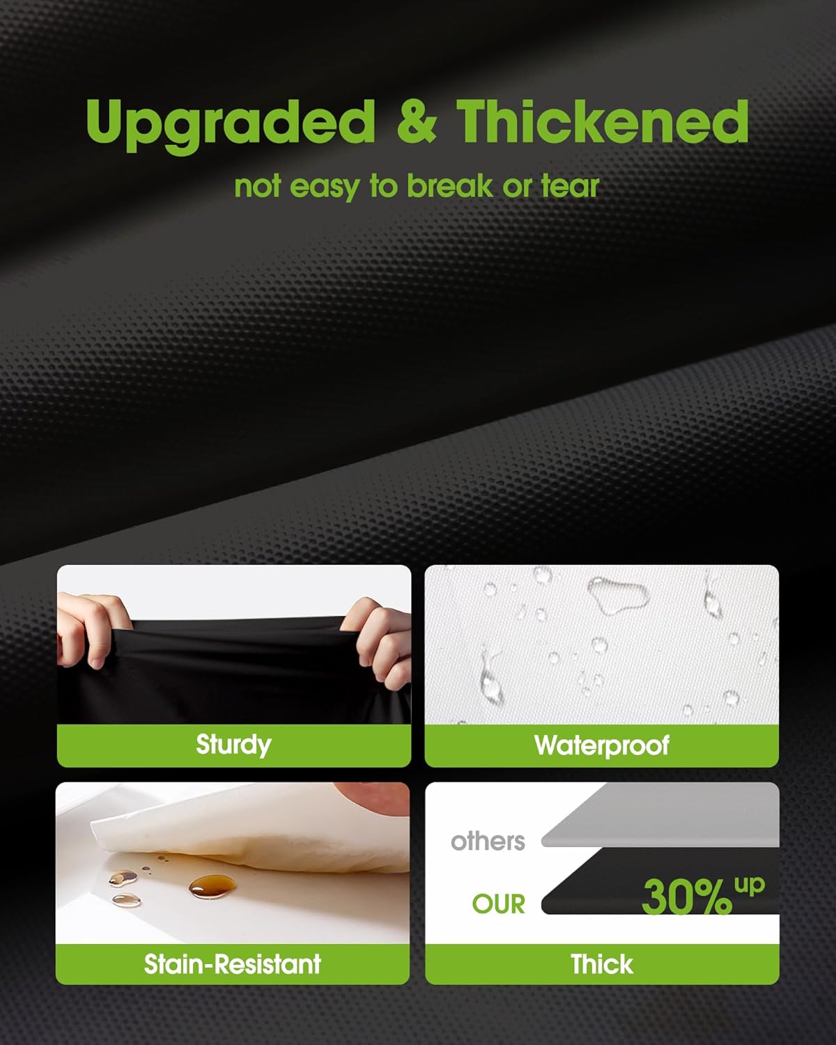 Pureegg Plastic Table Cloth Disposable 10 Pack, 54 x 132 Inch Table Cloths, Halloween Party Decorations, Summerween Decor, Halloween Tablecloths, Rectangle, Plastic Cover, Leakproof & Sturdy, Black