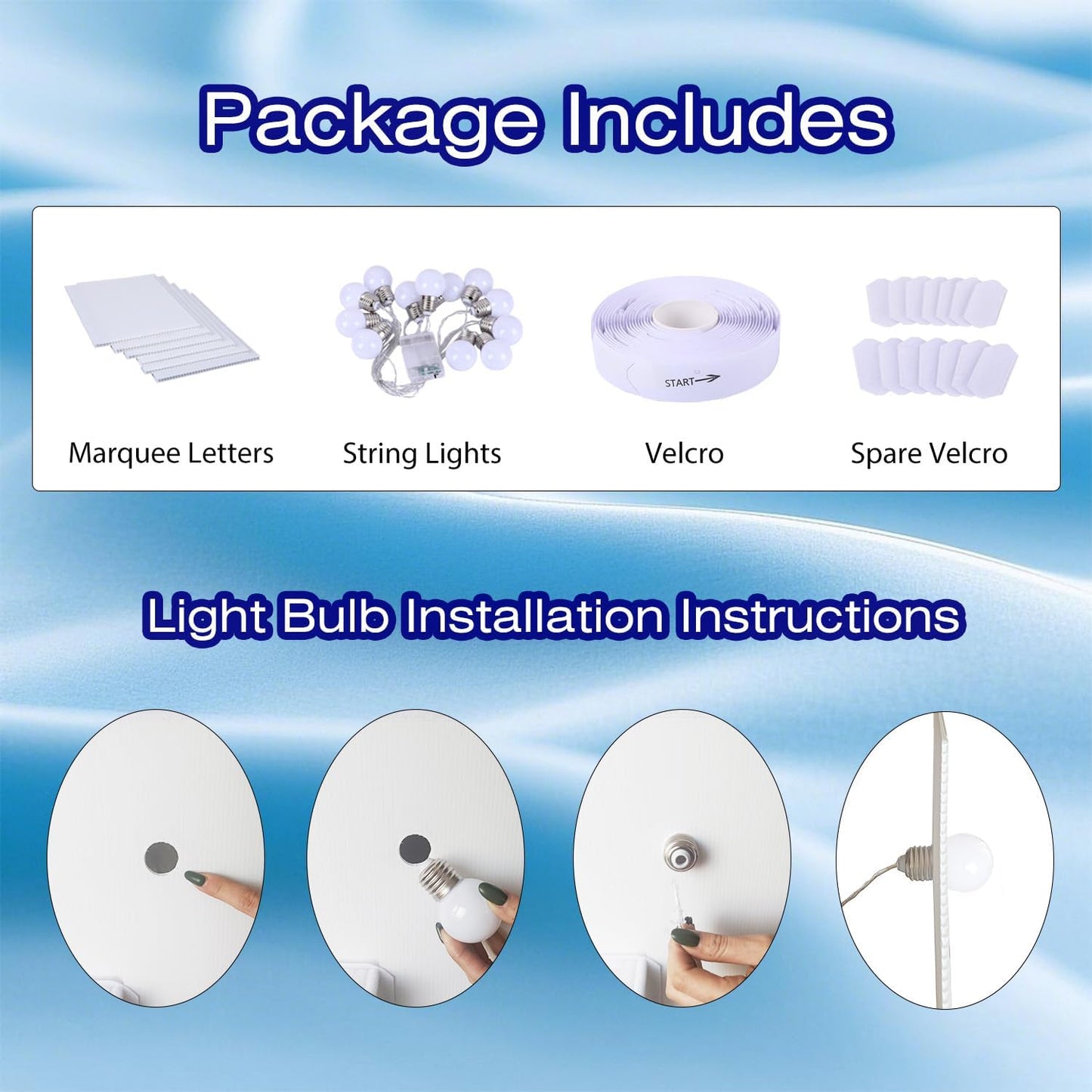 4FT Marquee Plastic Letters J - Light up Letters J Are Made from Corrugated Plastic Board - Quick Assembly Without Tools, Disassembled Components Can Be Used for Garage Sale Signs, Yard Sale Signs