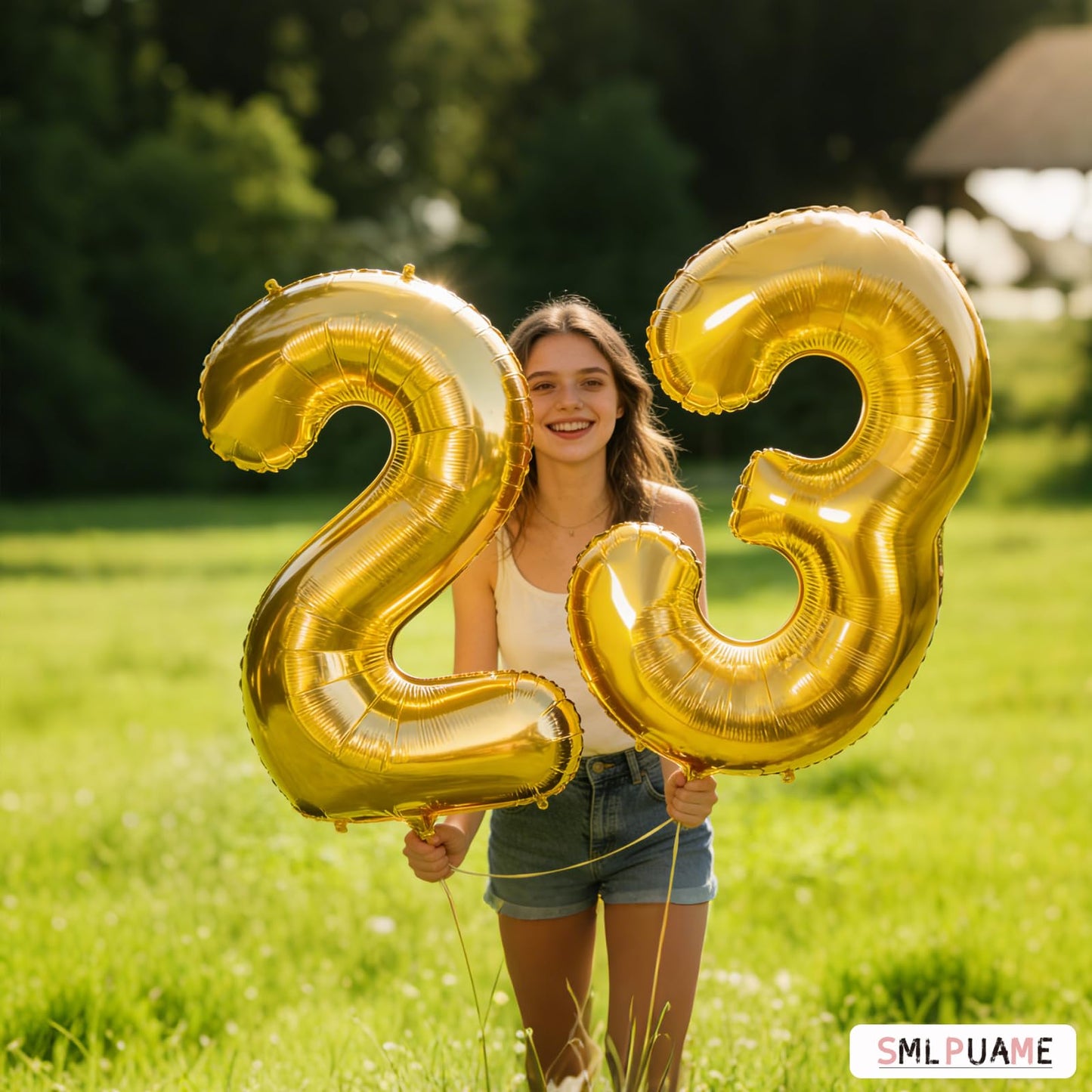 Smlpuame 40 Inch Gold Number 2 Balloon, 2nd Birthday Decoration Boys Girls