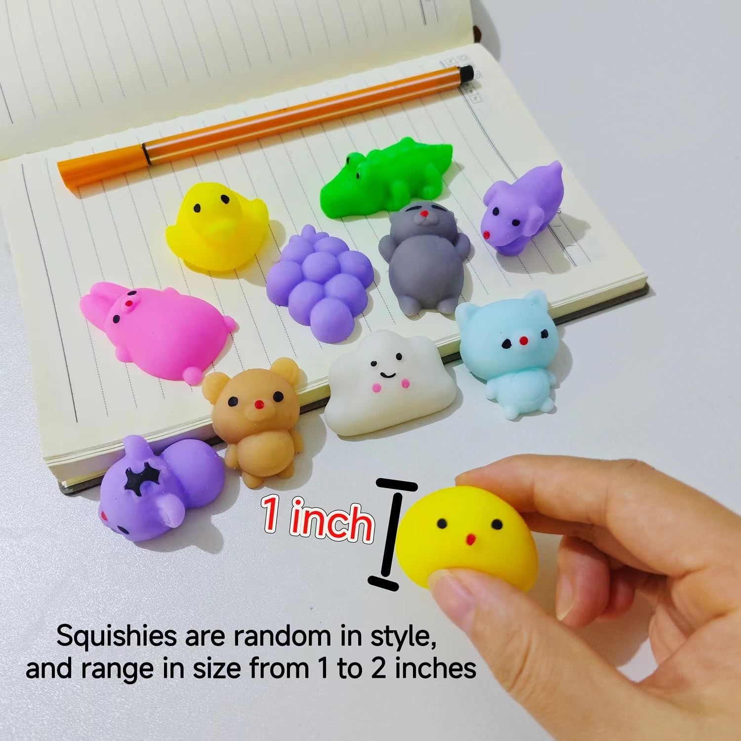 80 Pcs Party Favors for Kids 4-8, Kawaii Squishies Mochi Squishy Toys Bulk