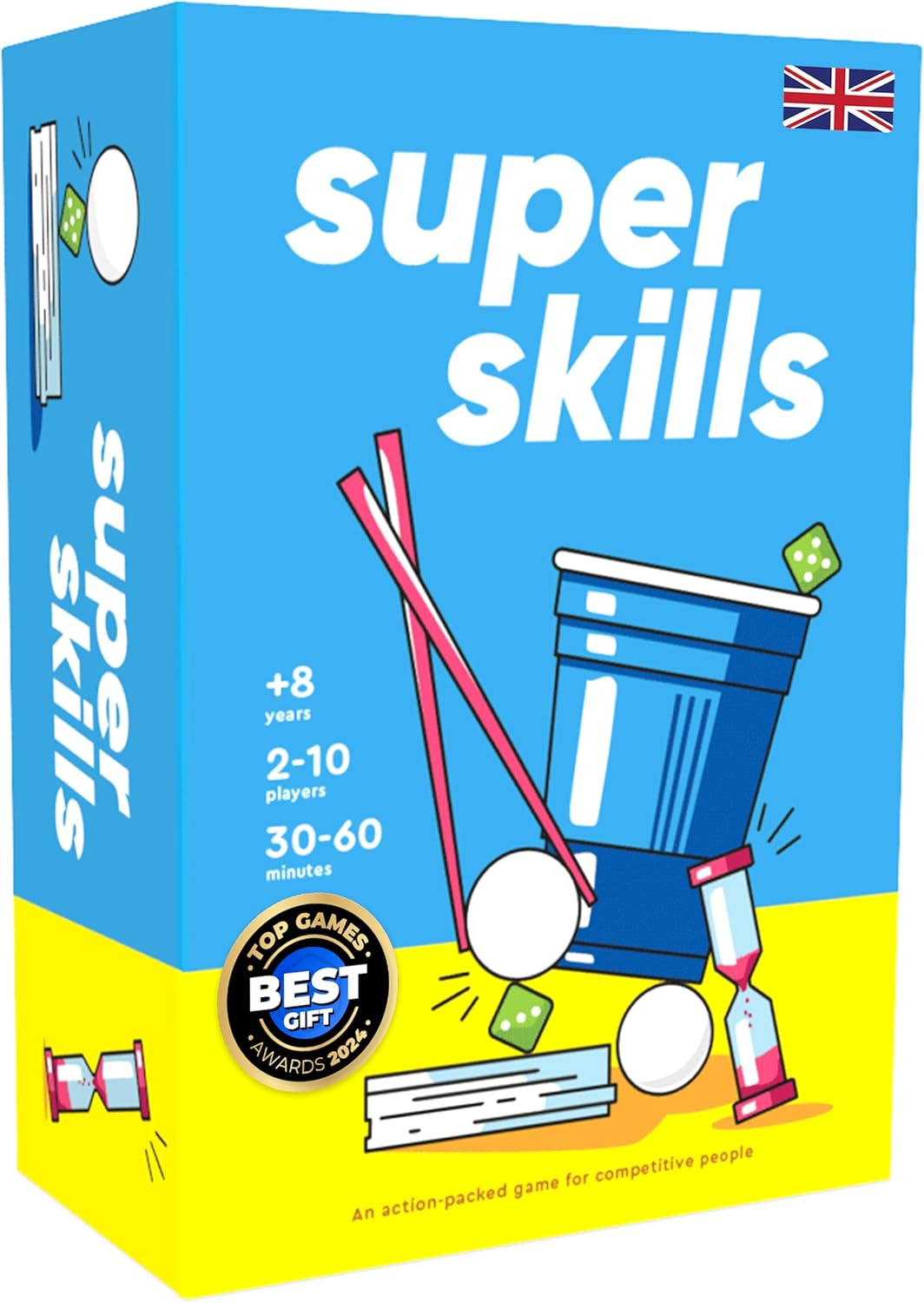 Super Skills - Action Game for Competitive People - Beat Your Friends at 120 Challenges - Fun Group Activity for Family Night or Party with Kids, Teen