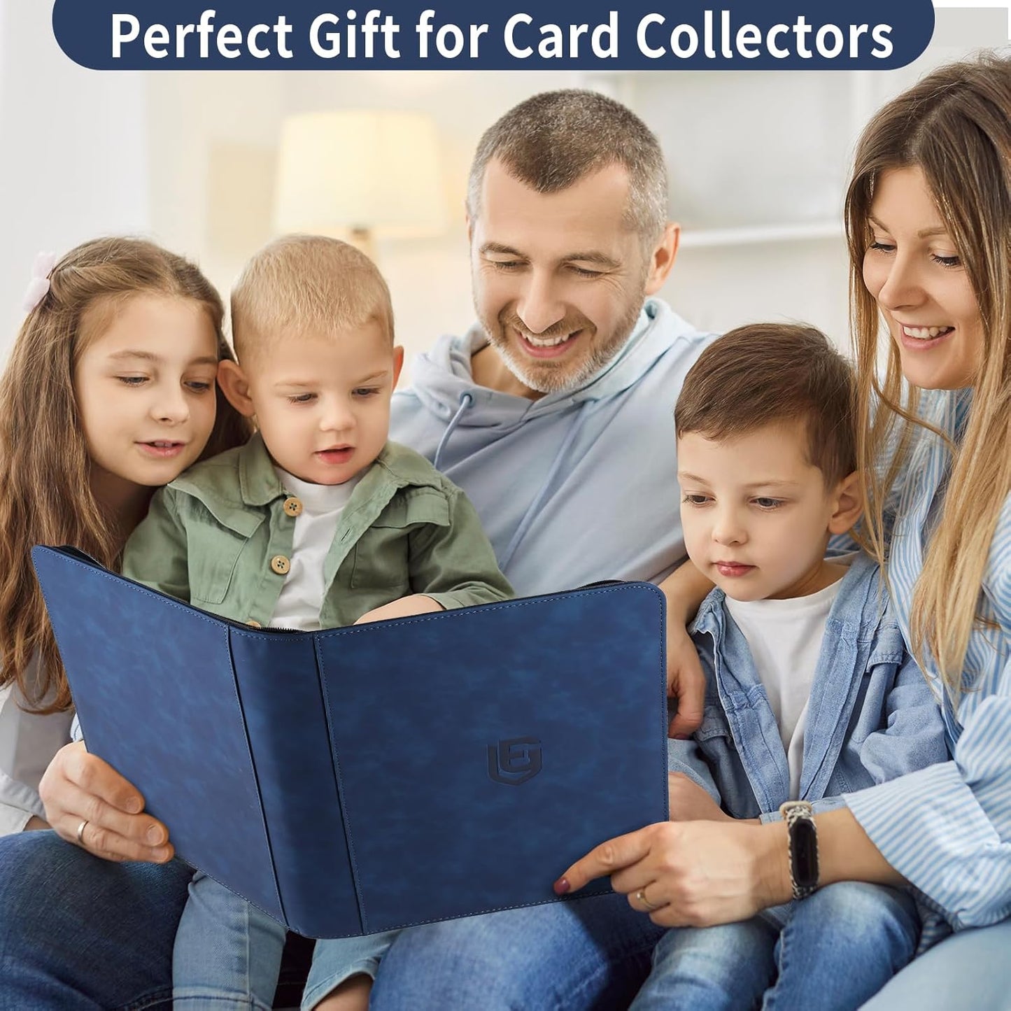 9 Pocket Card Binder,540 Pocket Trading Card Binders,Loading Pocket Collectible Card Album for MTG, TCG, Sport Card, Game Cards Navy Blue