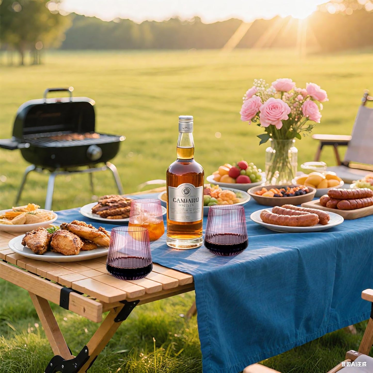 30 Pack Pink Plastic Ribbed Wine Glasses, 14 OZ Origami Stemless Disposable Wine Champagne Whiskey Glasses Unbreakable Clear Plastic Cocktail Glasses, Reusable Wine Cups for Party Wedding & Christmas