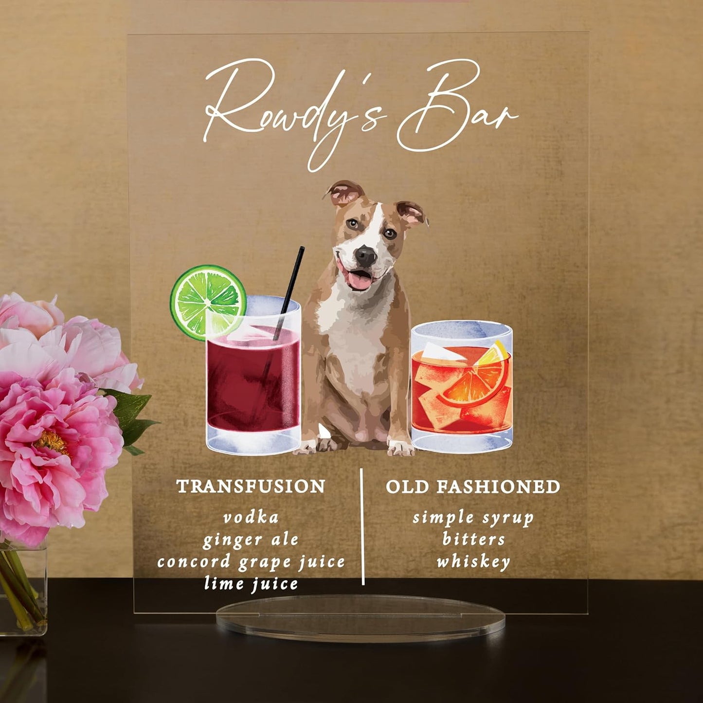 Pet Signature Drink Wedding Signs