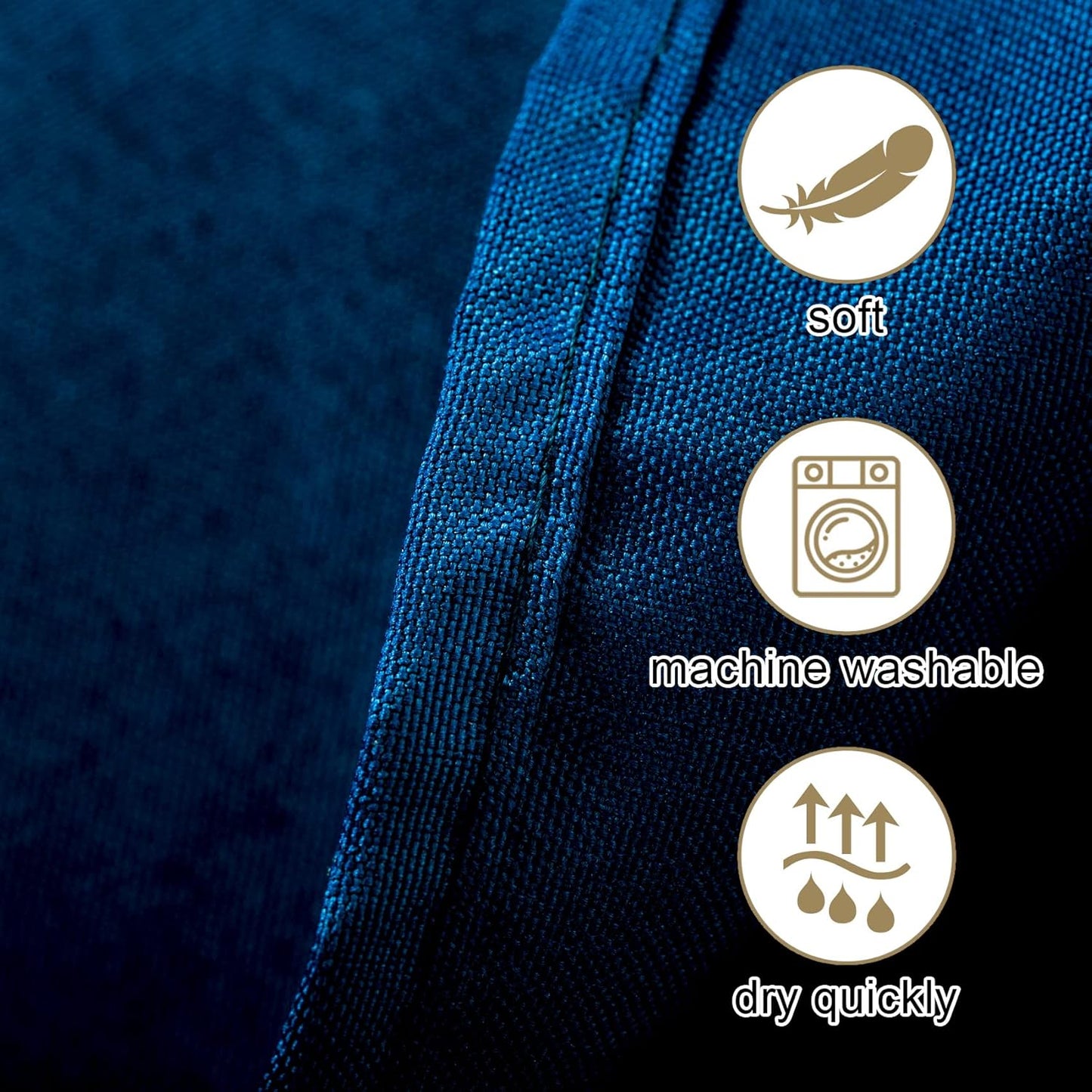 Ascoza 2pack 132 Inch Peacock Blue Round Tablecloth in Washable Polyester Fabric for Wedding/Banquet/Restaurant/Parties…