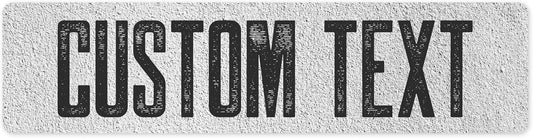 Custom Sign, Custom Street Sign, 11 Font Colors, 13 Font Styles, 4 Hole Options, 22 Sizes, 3x12 Inches, Rust Free DiBound, Fade Resistant, Made in USA by My Sign Center (Concrete)