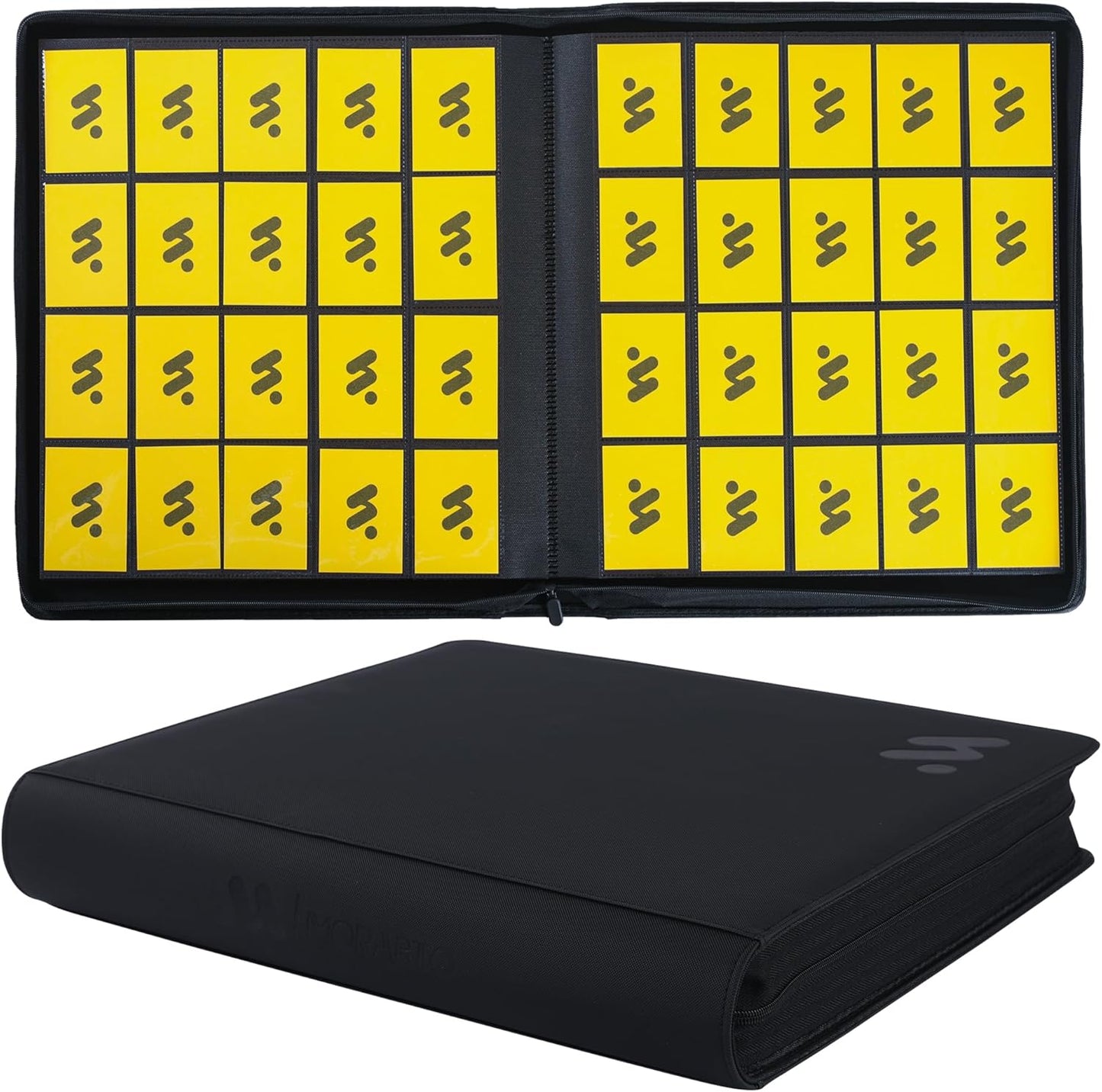 Card Binder 20 Pocket,Trading Card Binder Holds up to 2000 Cards with 50 Sleeves,Zipper Card Holder Album Compatible with TCG Card/Game Cards/Sports Card