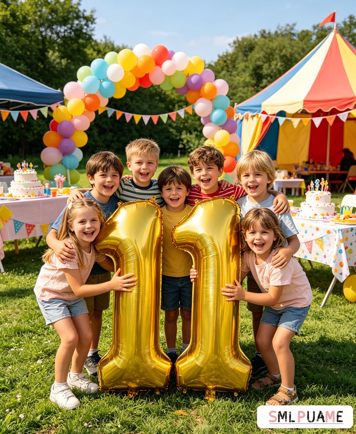 Smlpuame 40 Inch Gold Number 1 Balloon, 1st Birthday Decoration Boys Girls