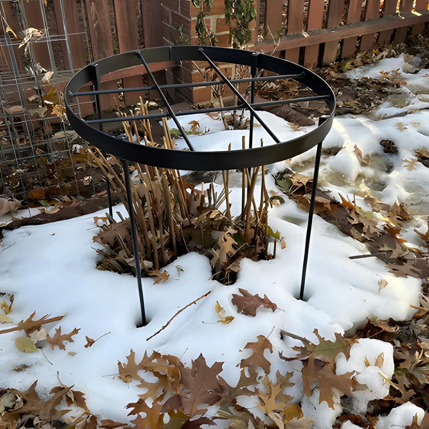 Large Peony Cages and Supports 18.9"x23.6" - Durable Round Garden Flower Rings | Tall Plant Support Stakes for Outdoor Peonies | Enhances Peony Planting Success with Secure Grounding