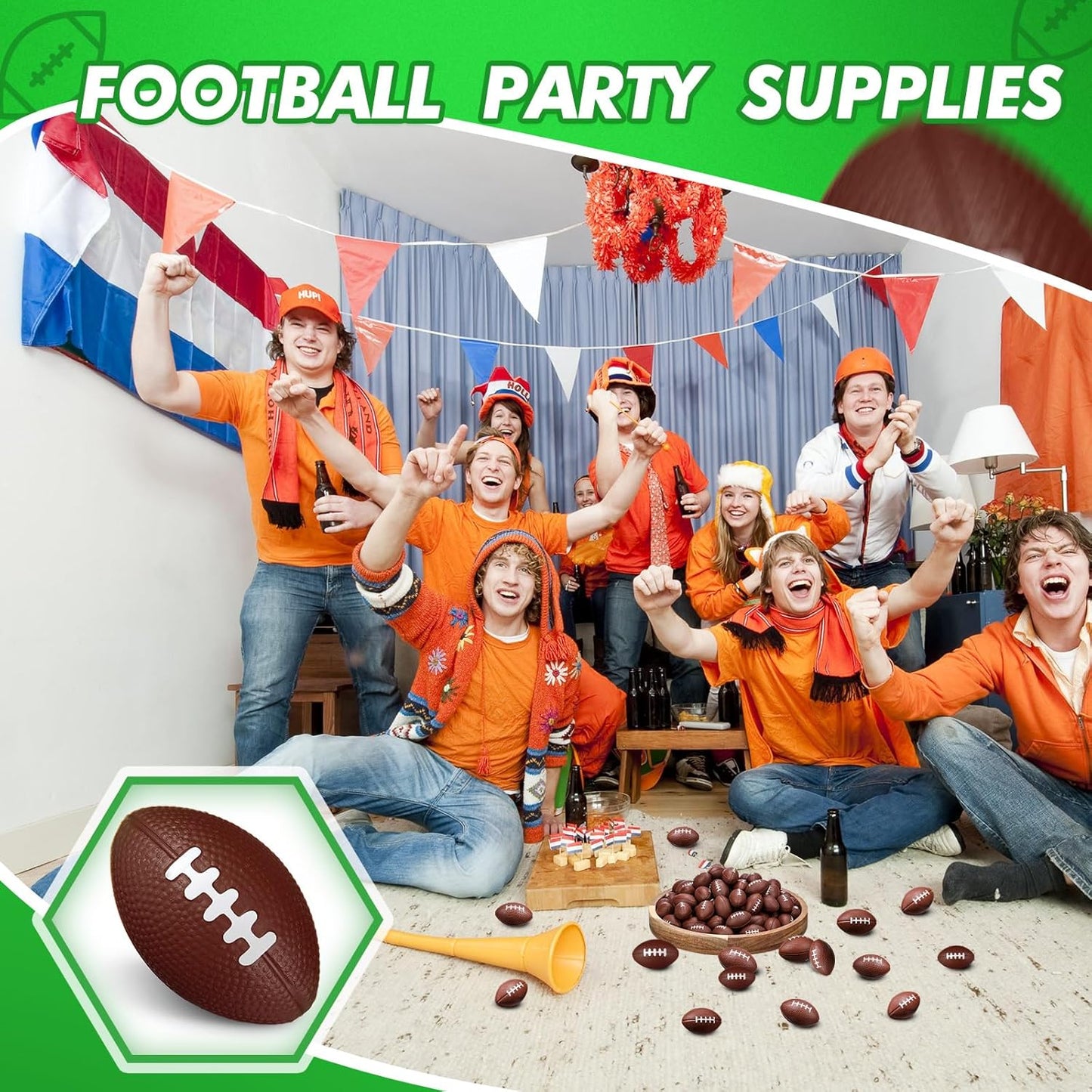 Jerify 250 Pack Mini Footballs Stress Balls Bulk 1.4 Inch Small Soft Foam Sports Balls Fidget Toys for Adults Goodie Bag Stuffers for Birthday Sports Carnival Party Favors(Dark Brown,1.46 x 0.98 Inch)